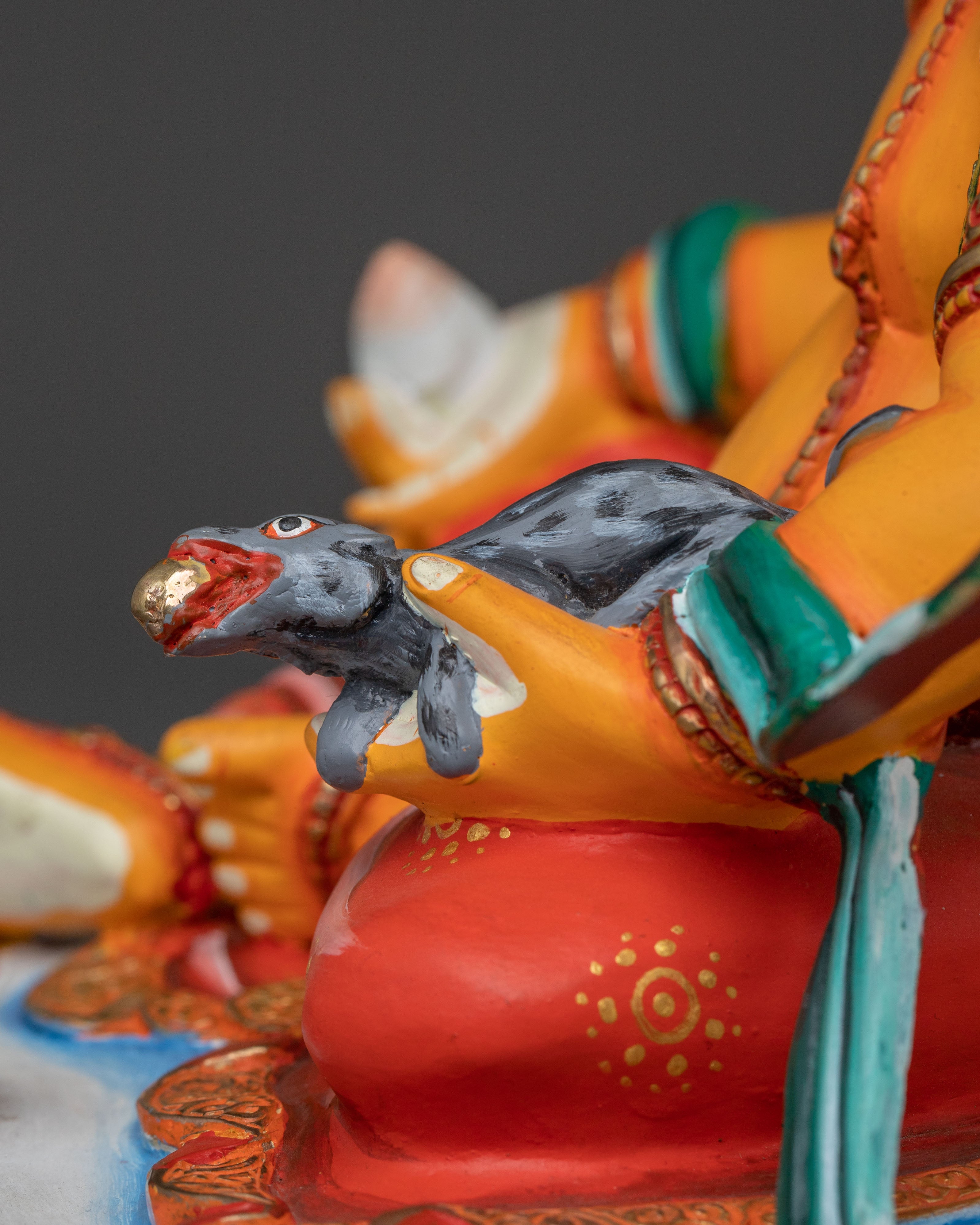 Wealth Deity Dzambhala Idol | Tibetan Buddhist Prosperity Statue