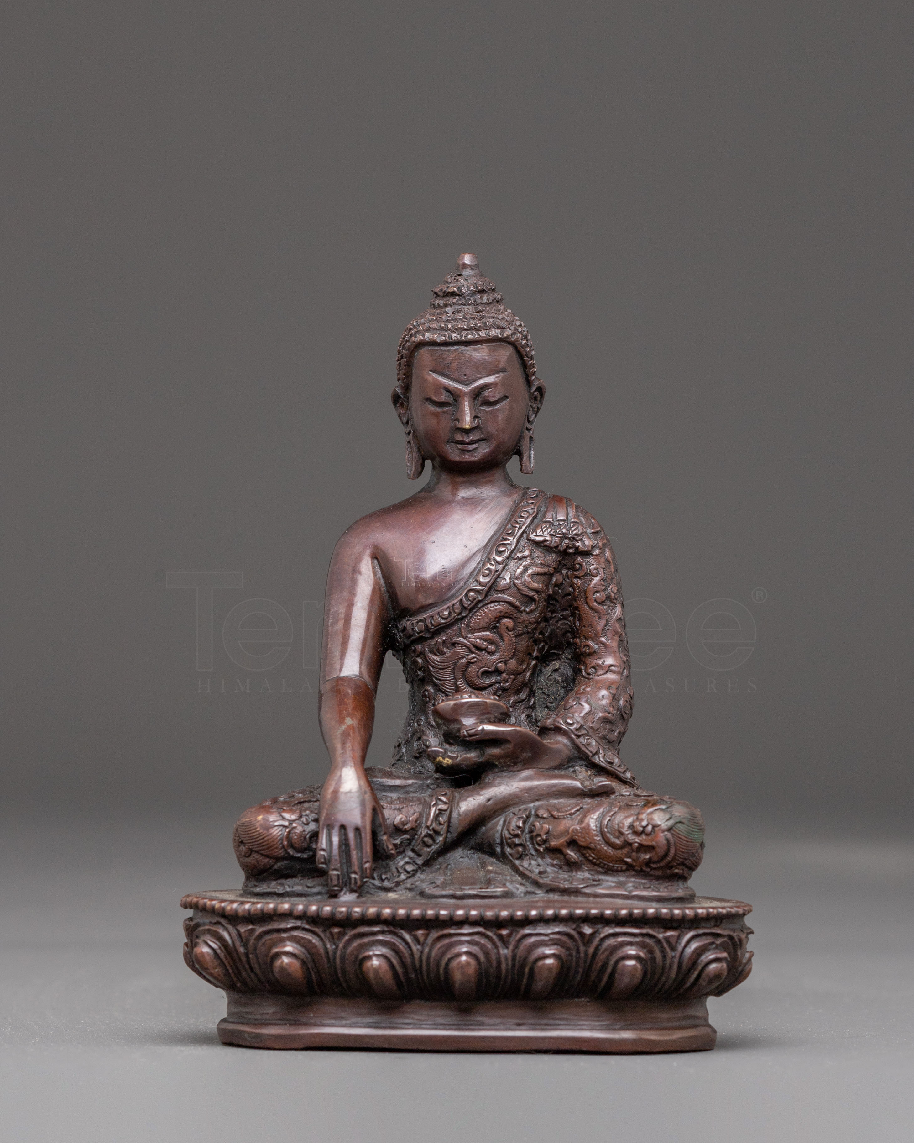 Handmade Oxidized Shakyamuni Buddha Statue | Historical Buddha