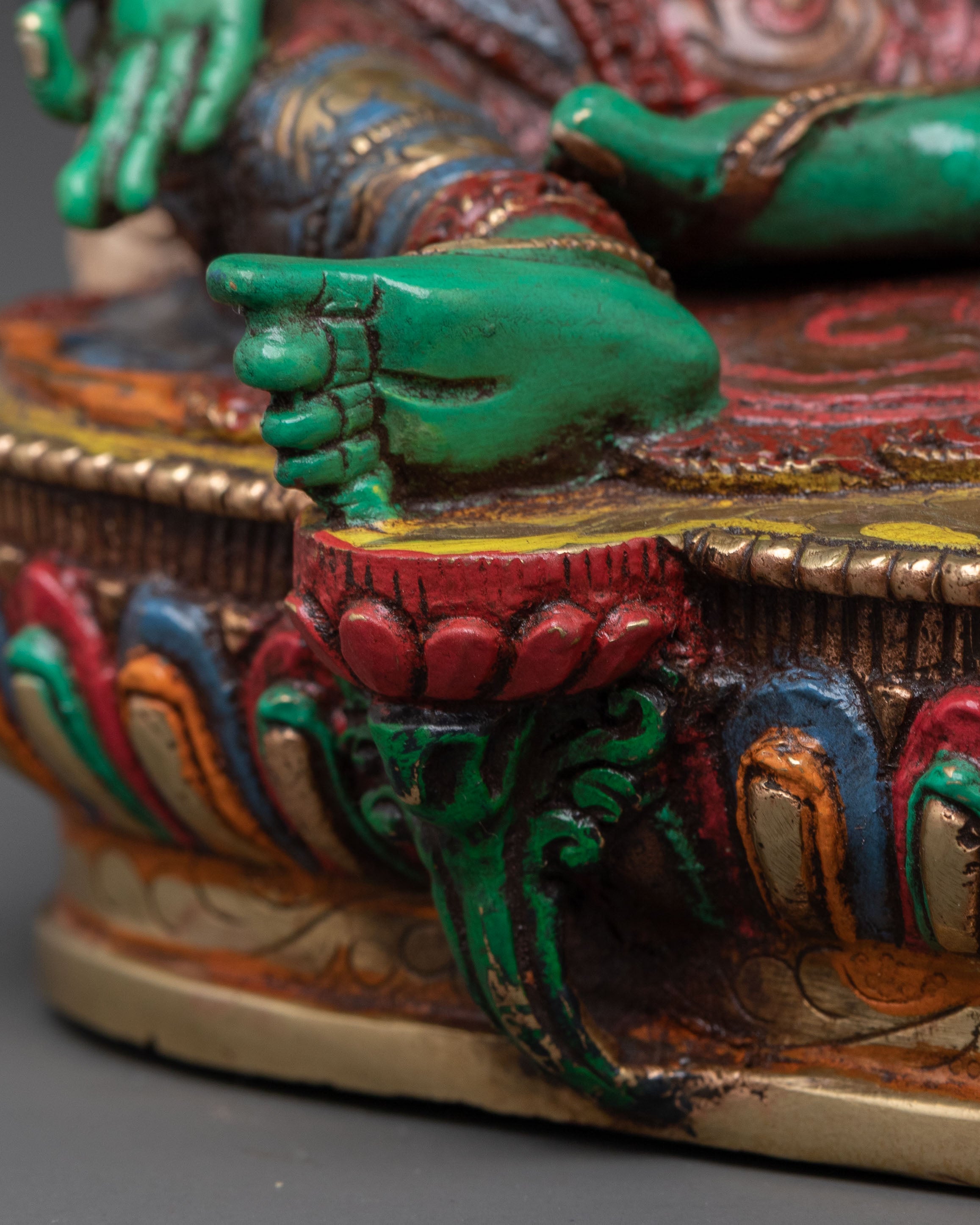 Five Bodhisattva Sacred Statue Set | Himalayan Buddhist Decor