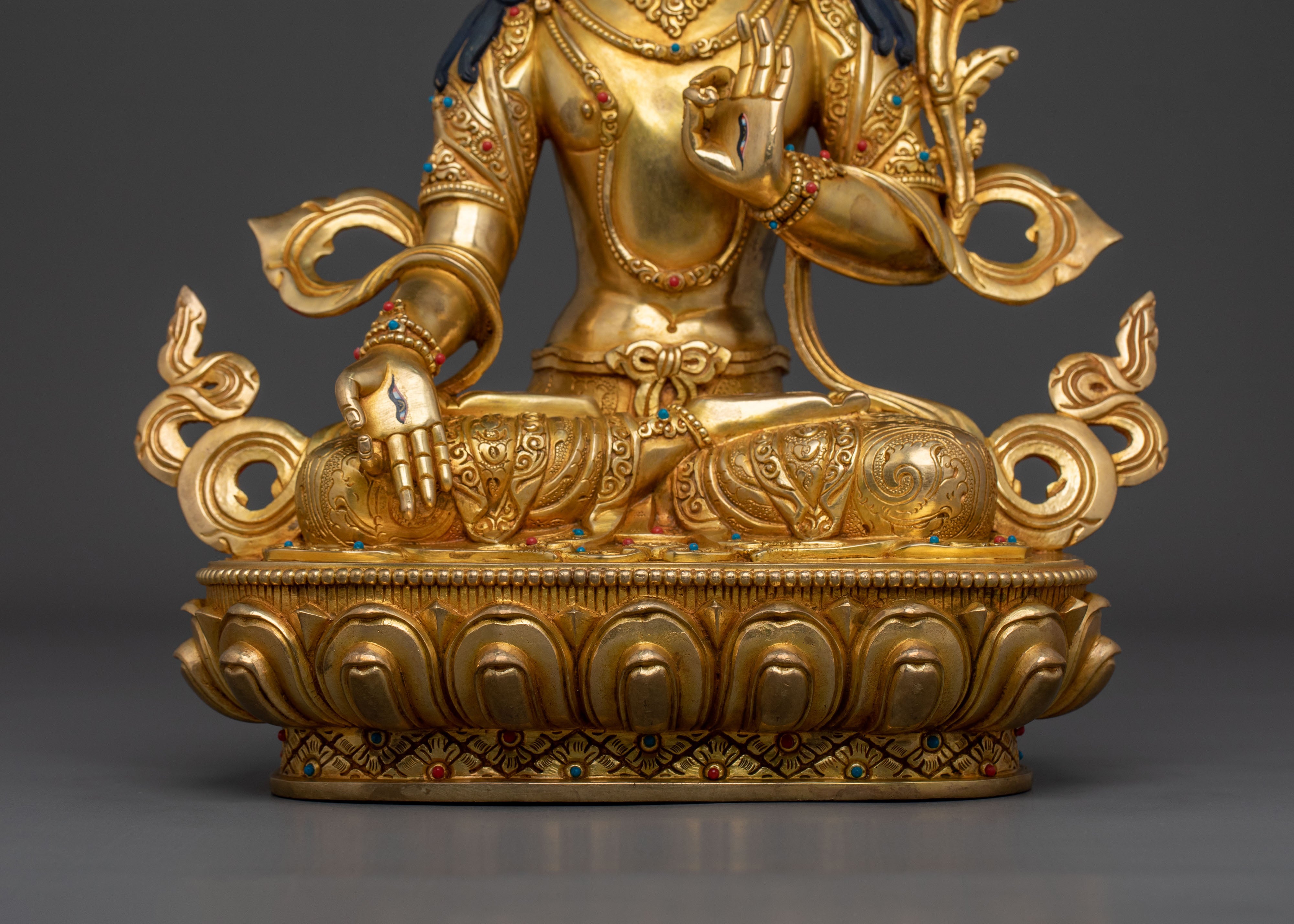 White Tara Tibetan Sculpture | Goddess of Compassion and Longevity