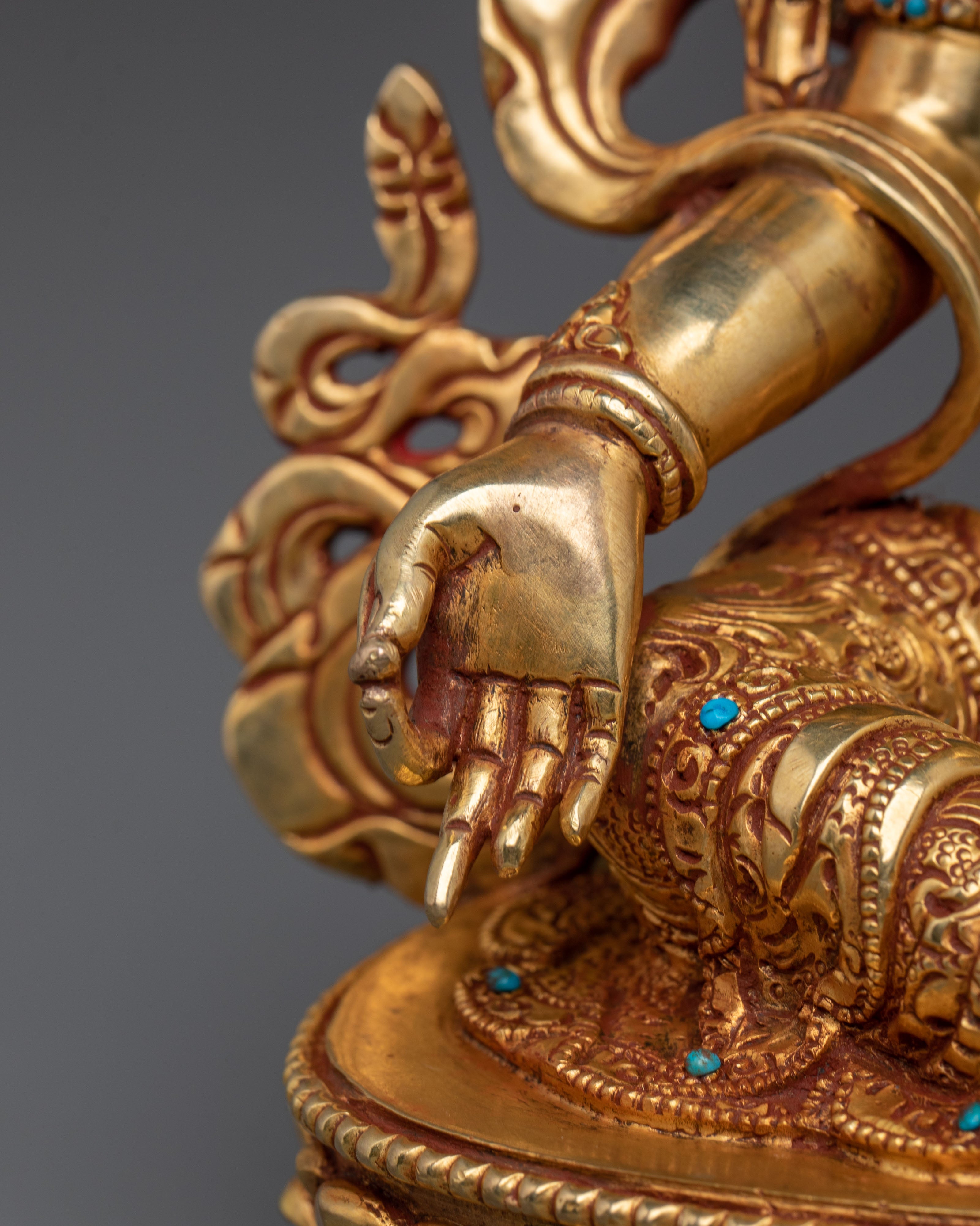 Green Tara Statue | Radiant Tibetan Goddess Figurine