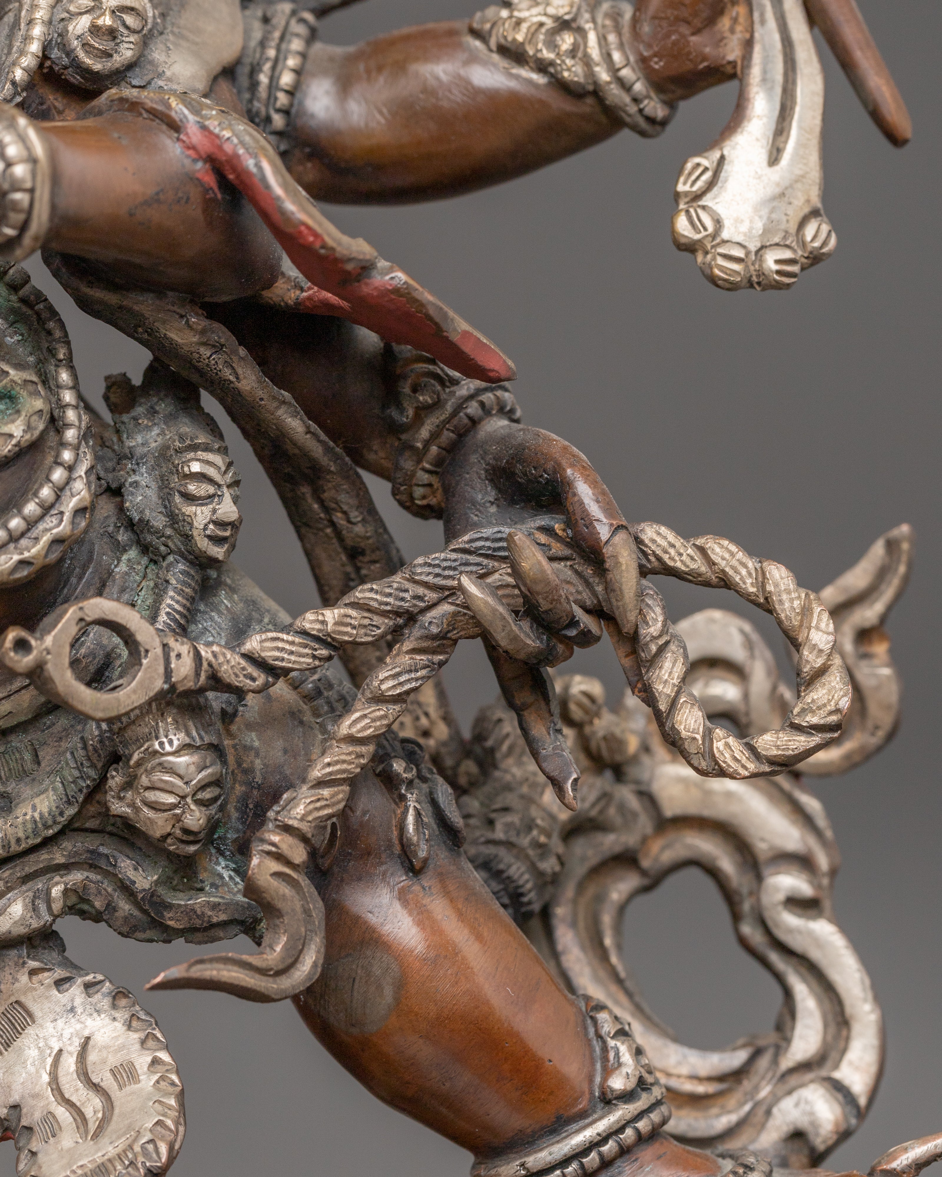 Six Armed Mahakala Statue : The Dharma Protector