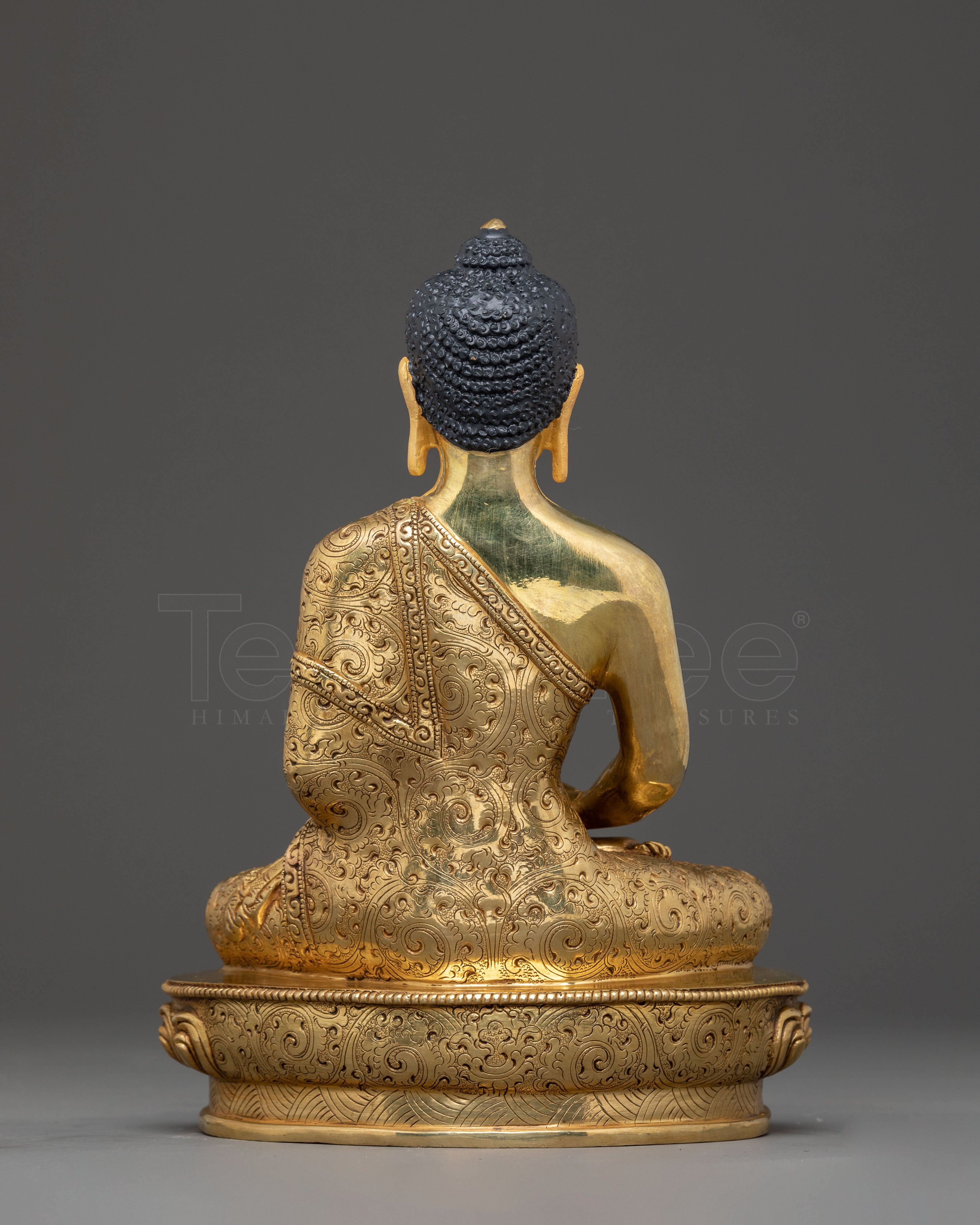 Handcrafted Amitabha Golden Statue | Buddhist Spiritual Art