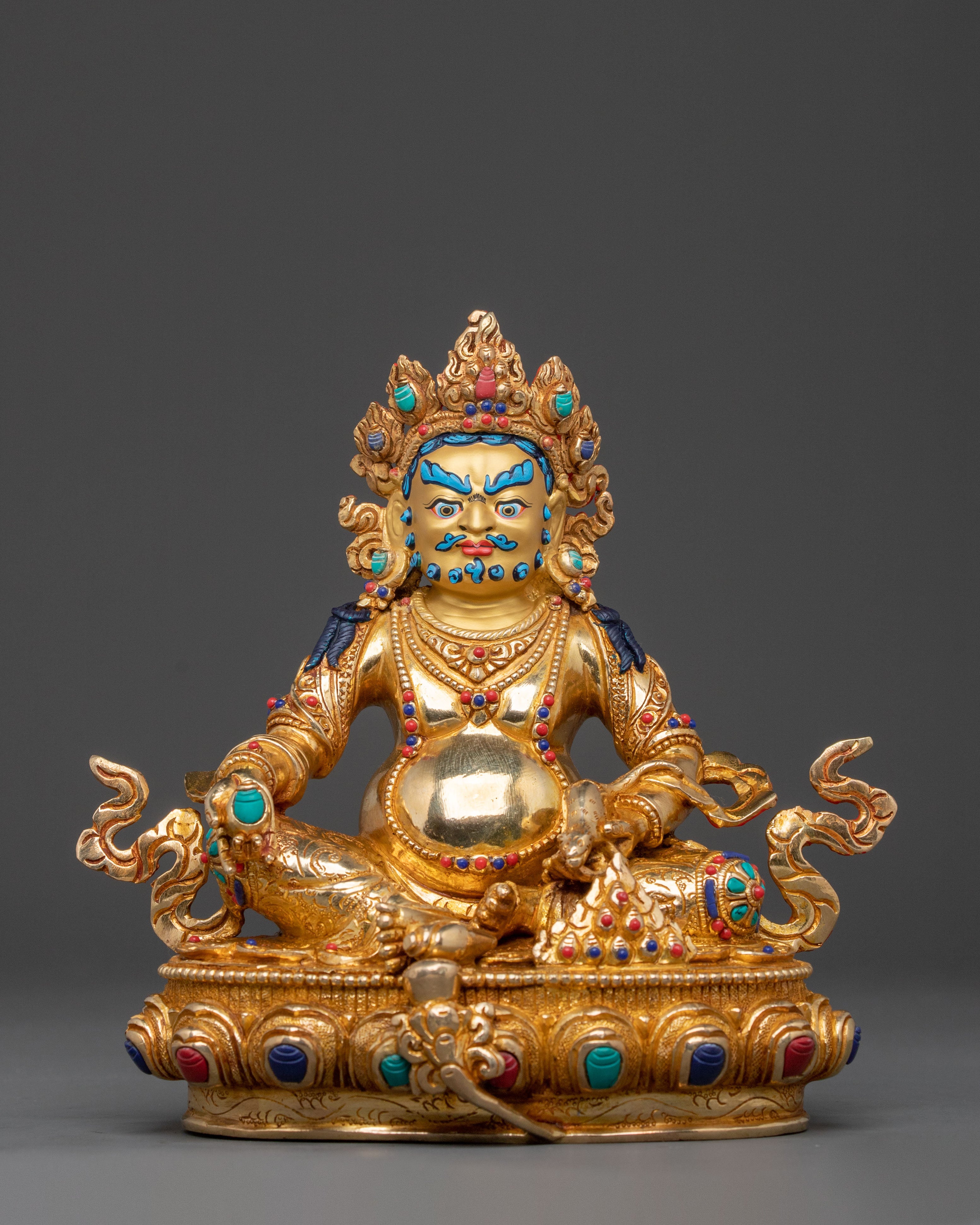 Dzambhala Tibetan Wealth Guardian Statue