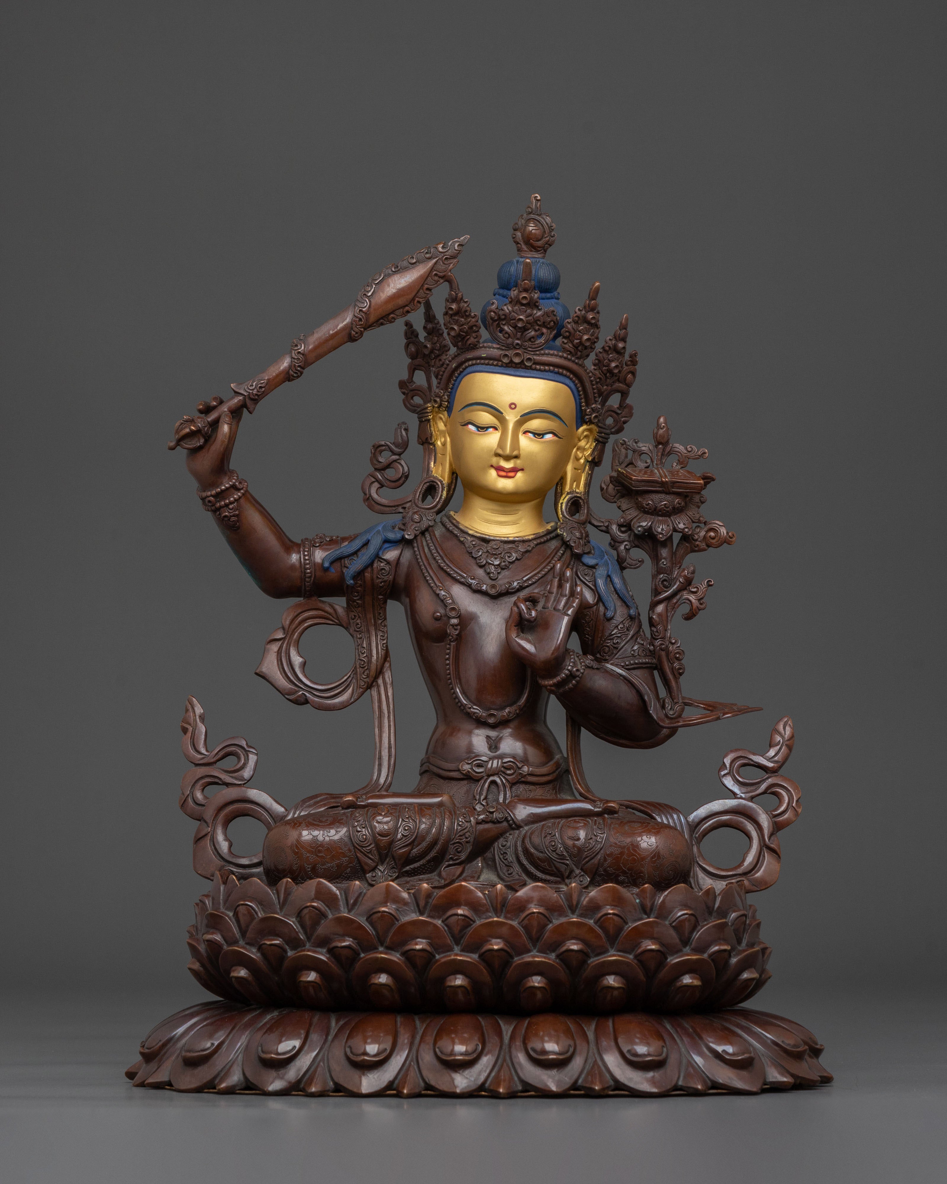 Manjushri Sculpture Bodhisattva of Wisdom | Bodhisattva of Wisdom