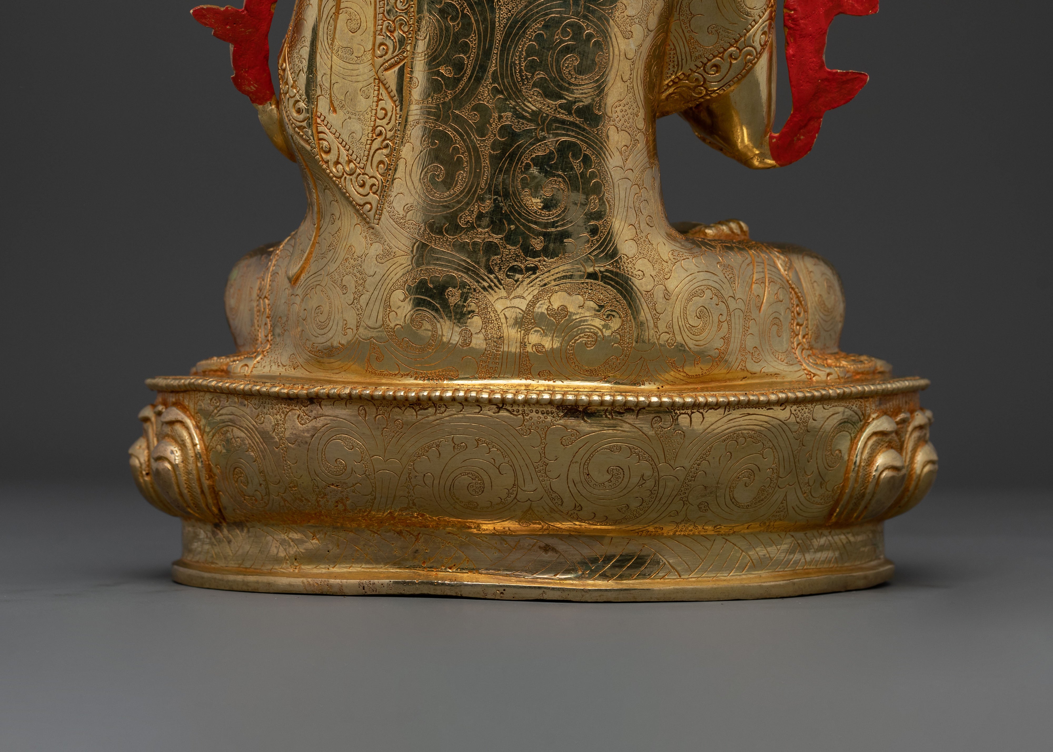 Tsongkhapa Handcrafted Statue in 24K Gold
