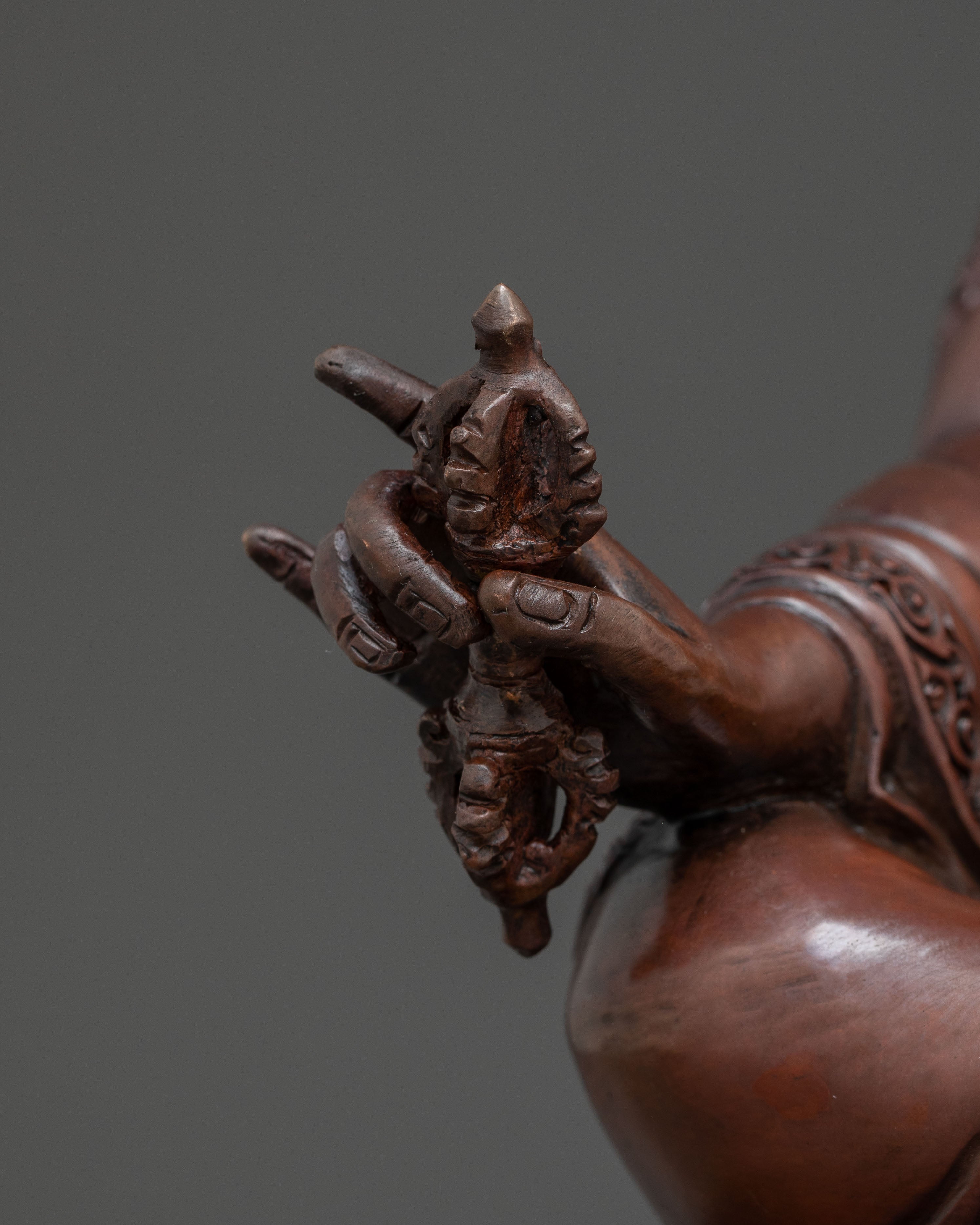 Oxidized Copper Statue of Guru Padmasambhava | Founder of Vajrayana