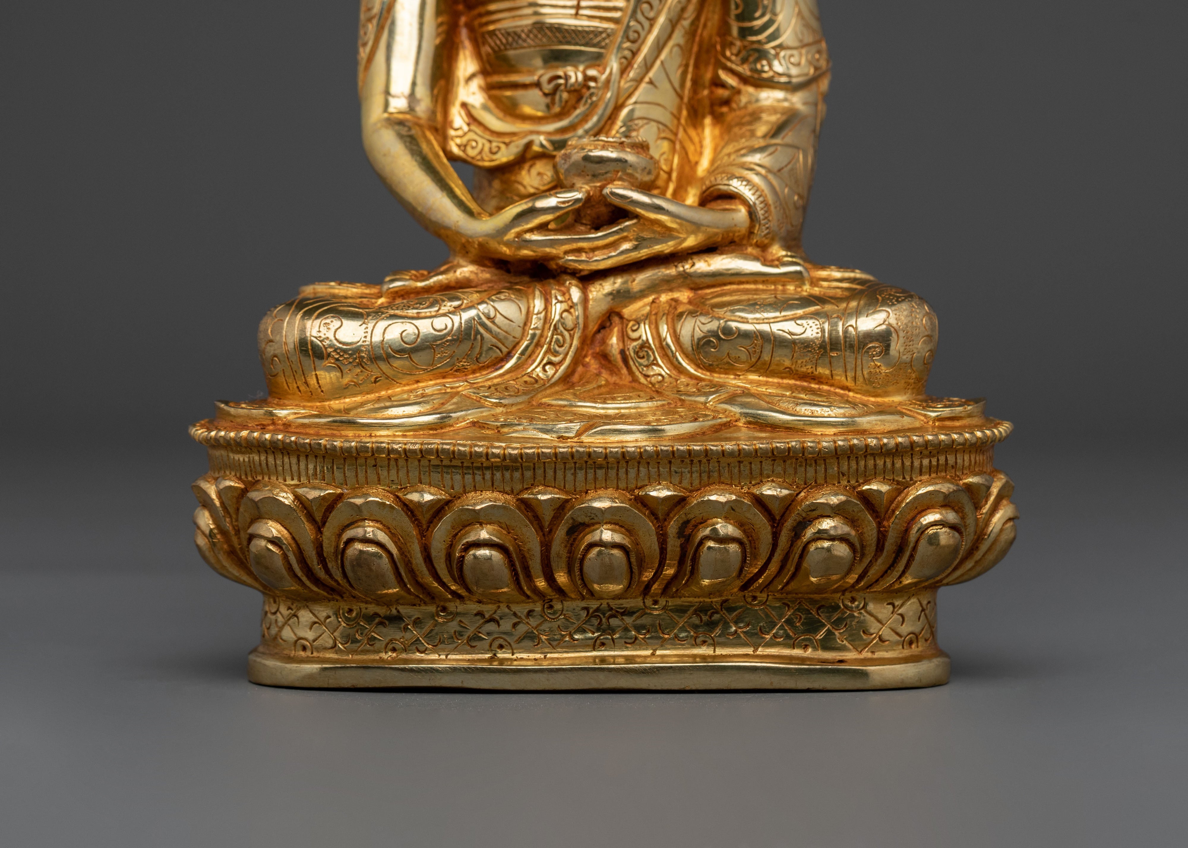 Amitabha 24K Gold Buddha Statue | Home Decor