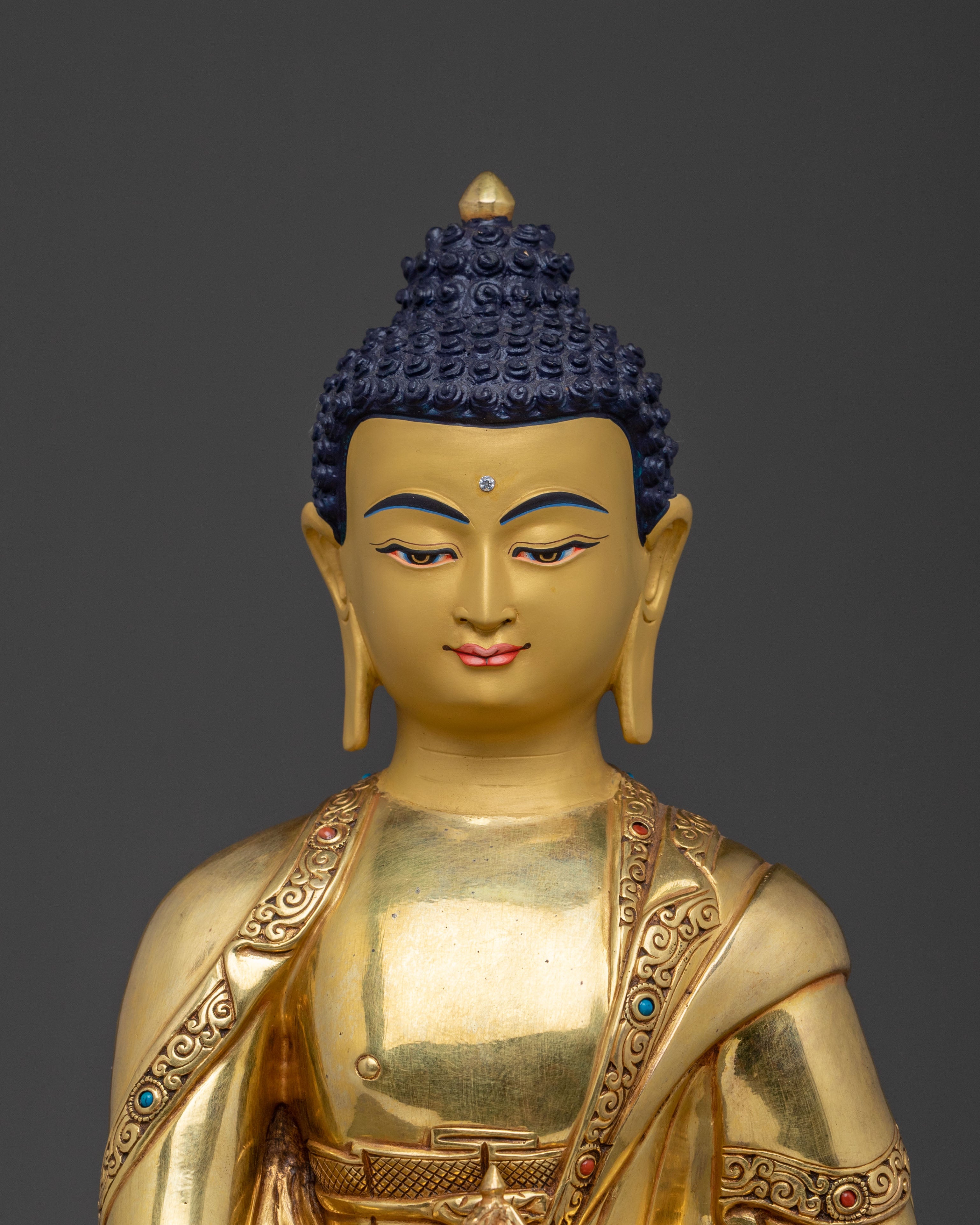Mitrugpa Sacred Buddha Statue with Antique Finish