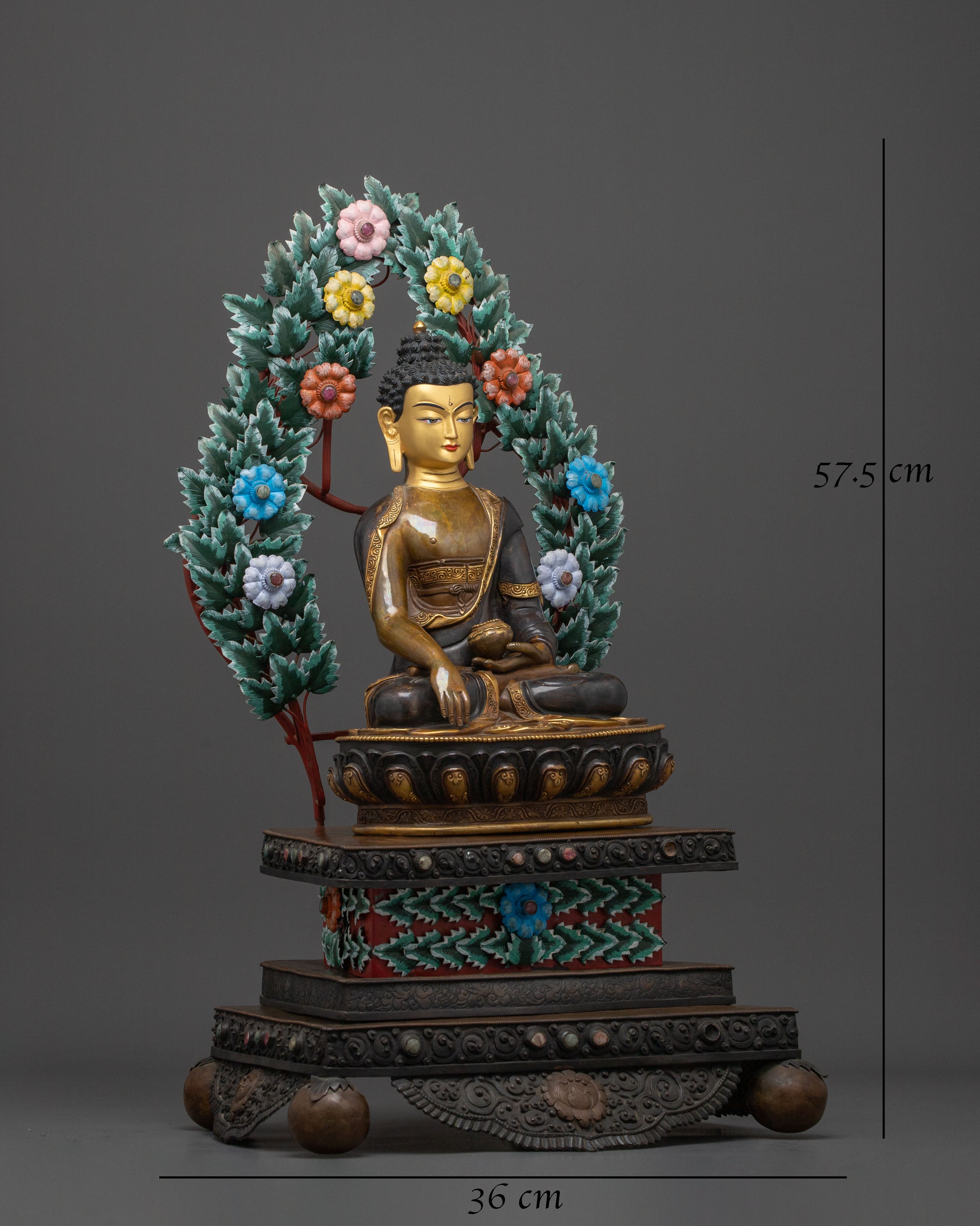 Shakyamuni Buddha Figurine on Throne | Enlightened ONE