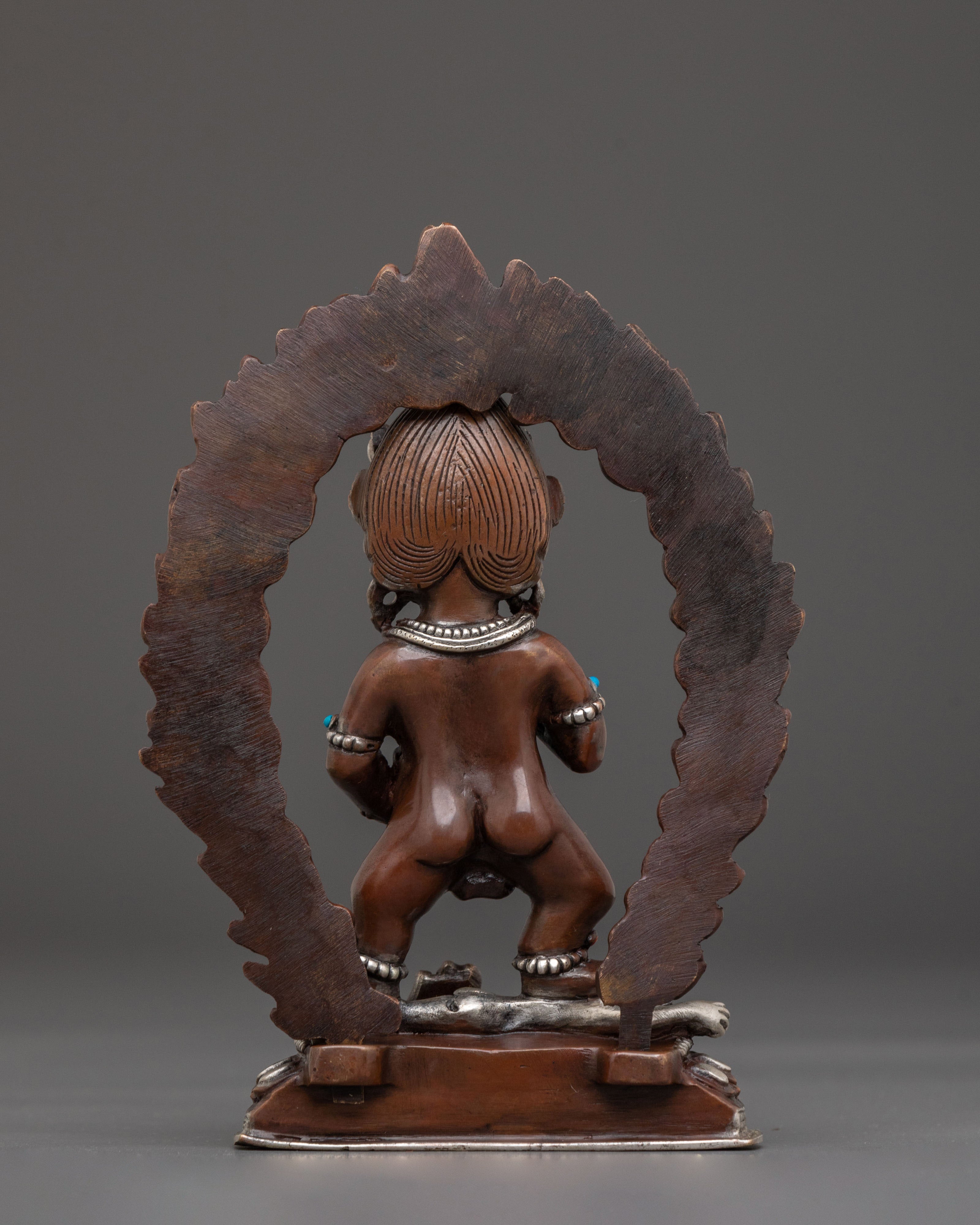 Black Dzambhala Sculpture | Wealth Deity