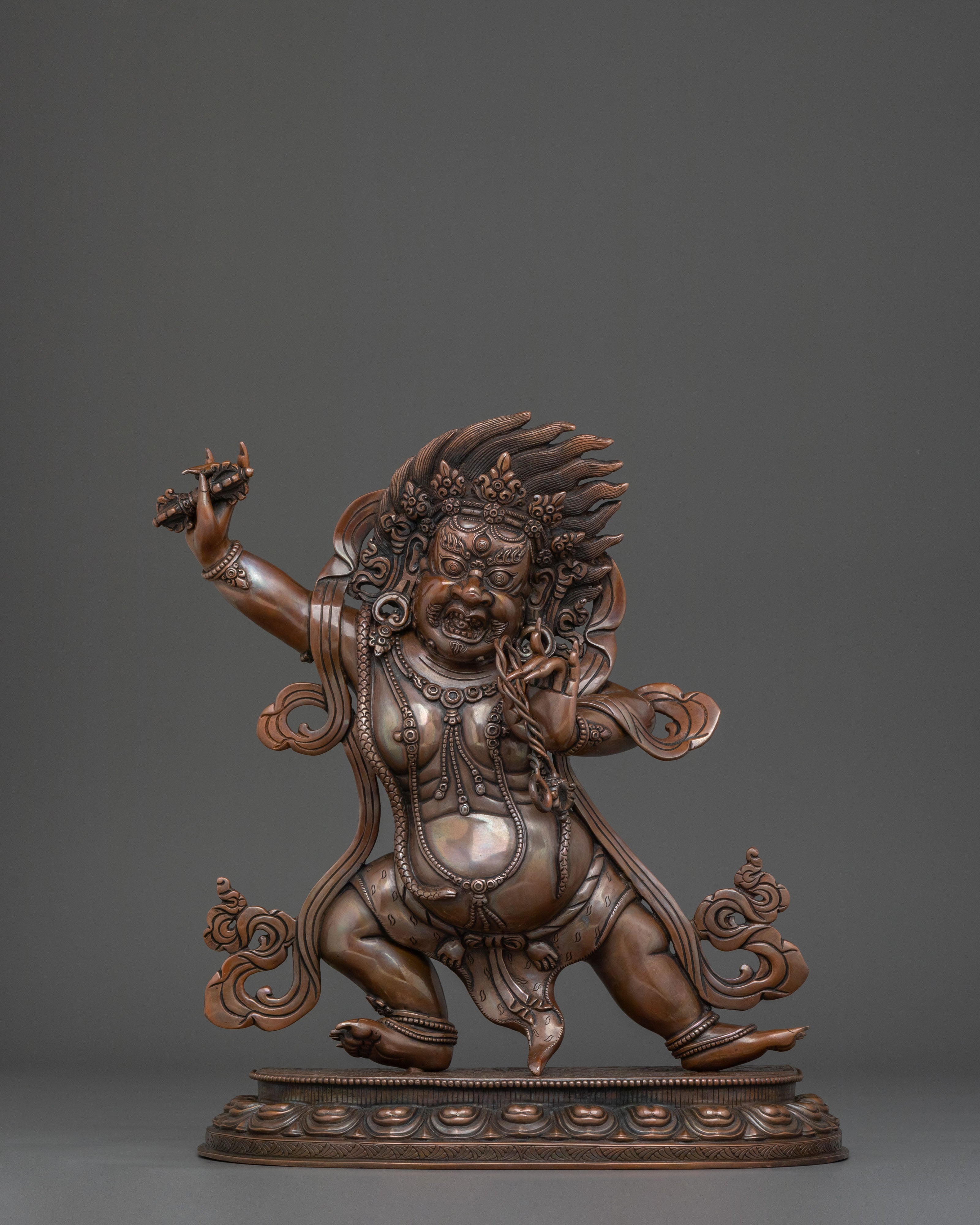Vajrapani Statue | Oxidized Copper Body