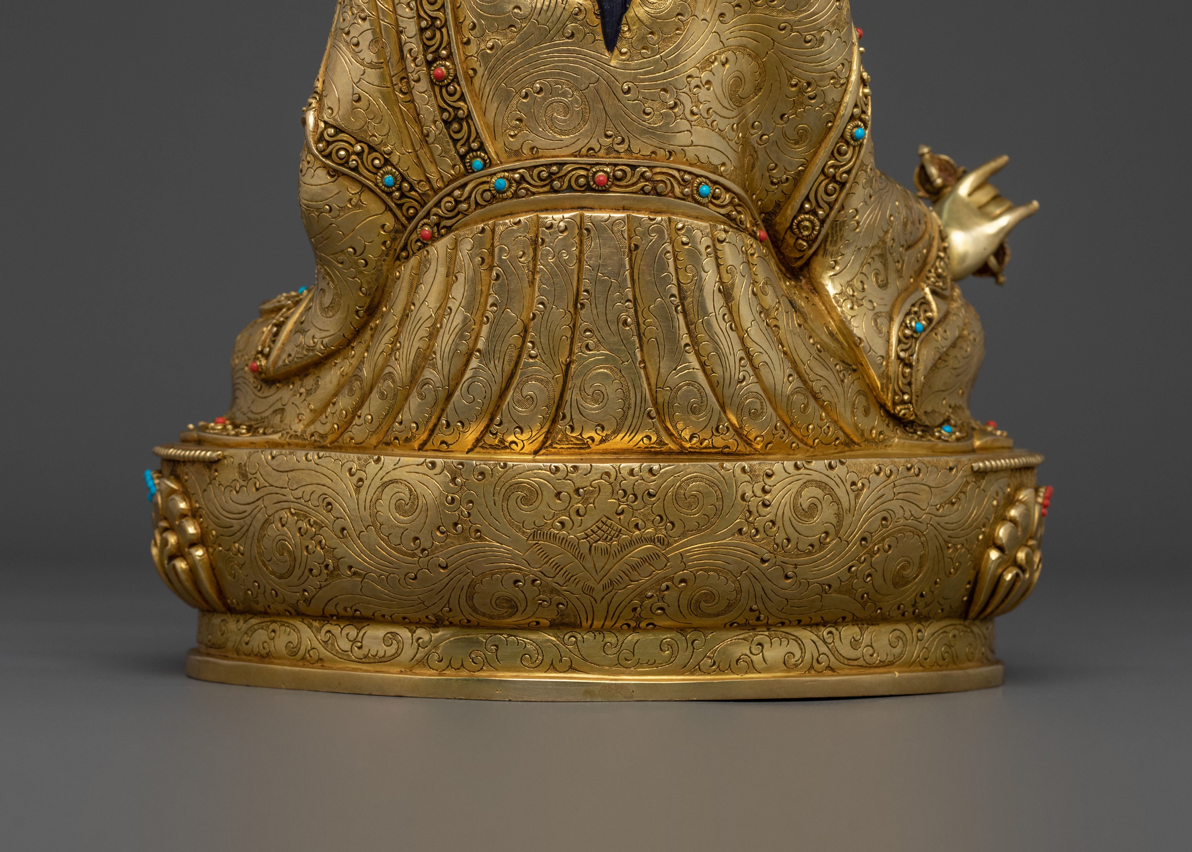 Handmade Guru Rinpoche Figurine | Lotus Born Master
