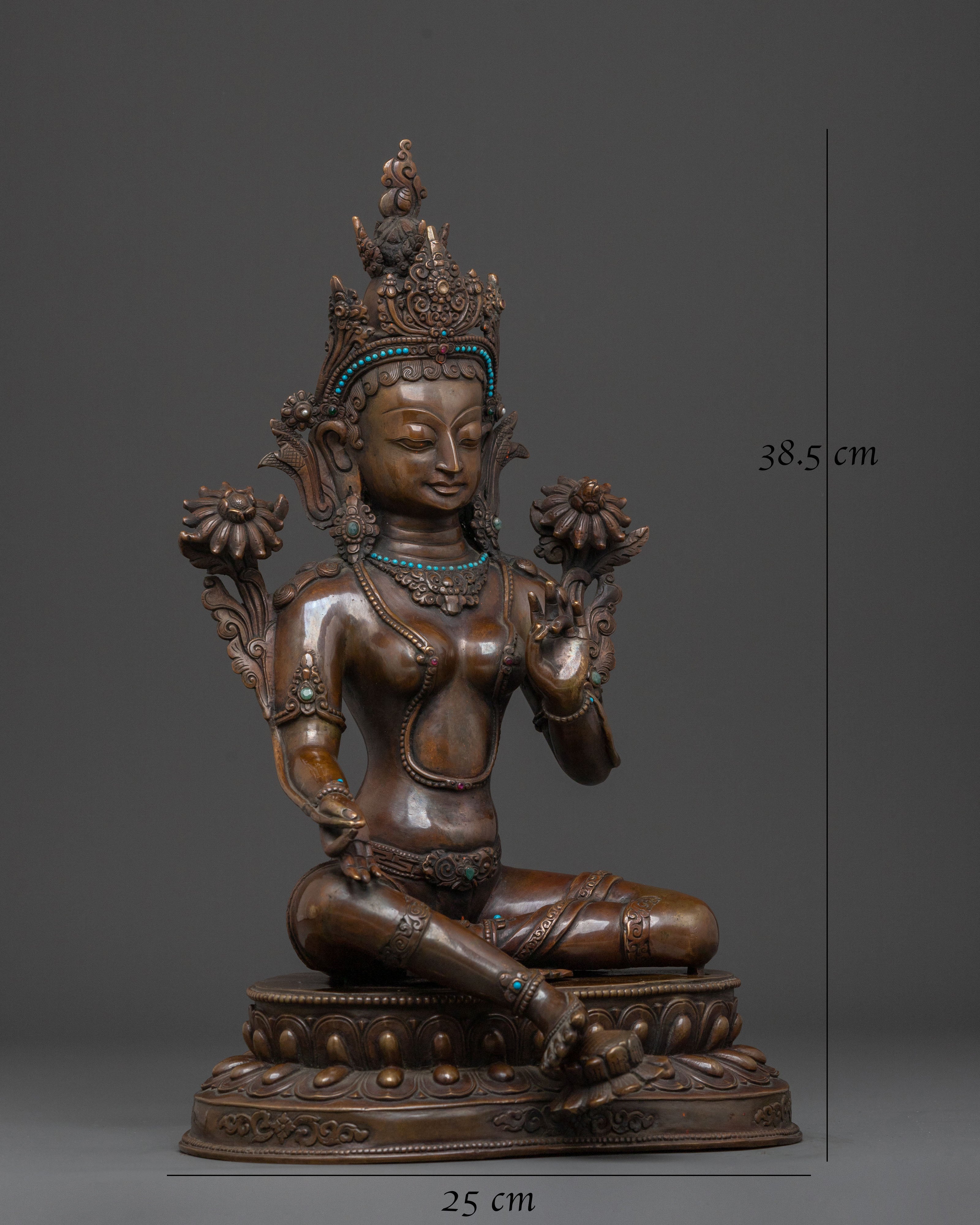 Green Tara Sacred Statue | Spiritual Growth