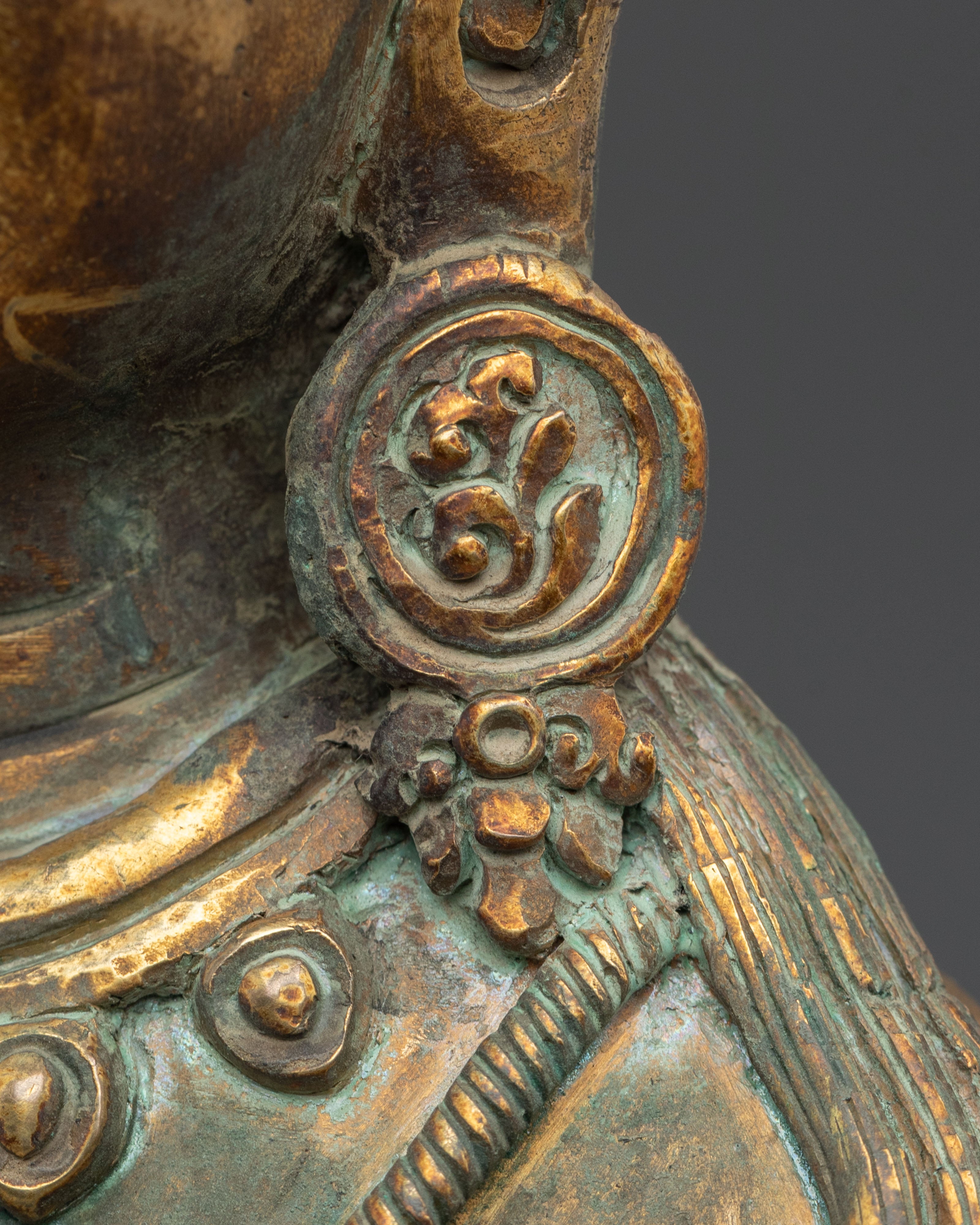 Standing Lokeshwor Copper Statue | Figurine with Antique Finish