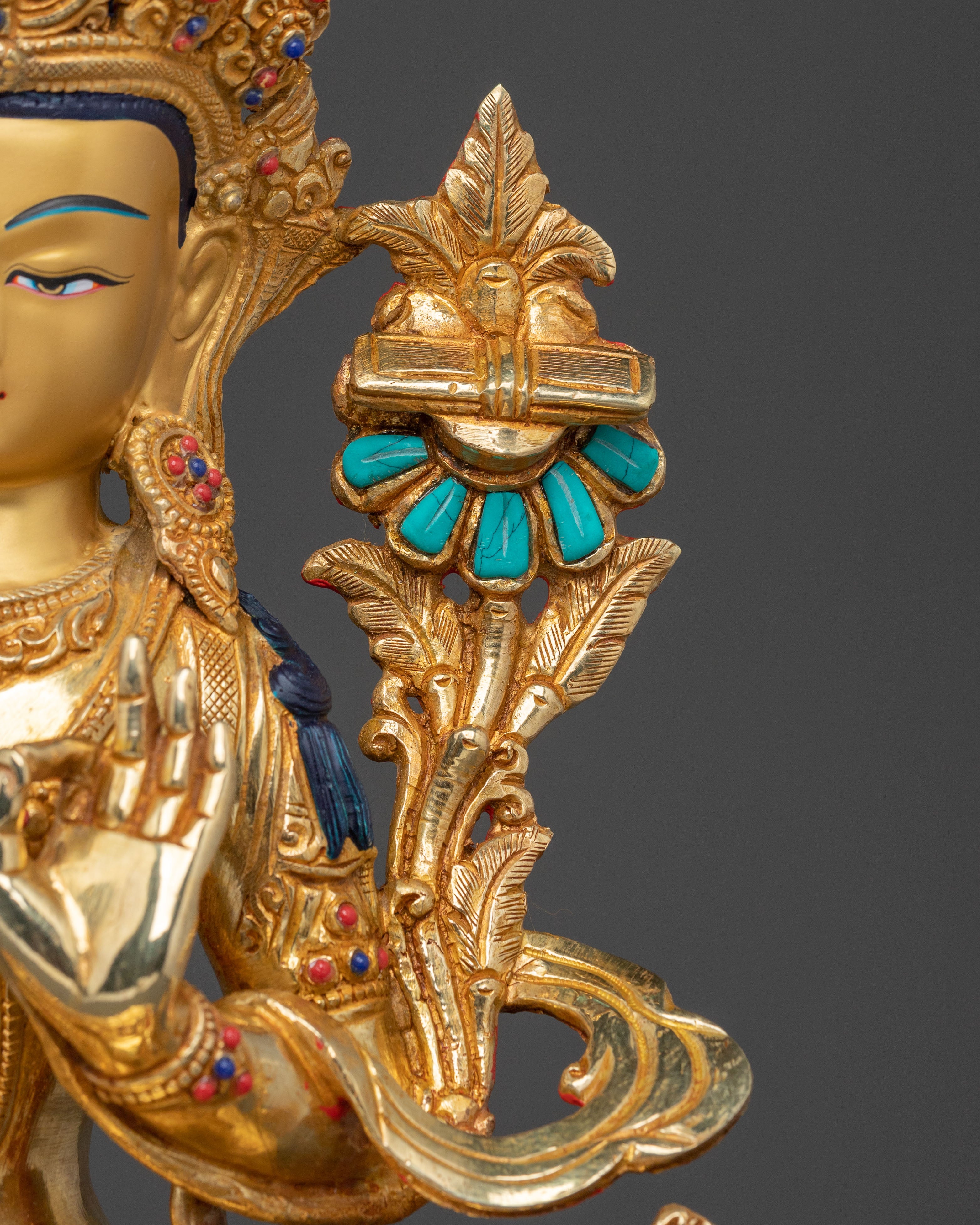 Manjushri Sculpture: Wisdom Bodhisattva