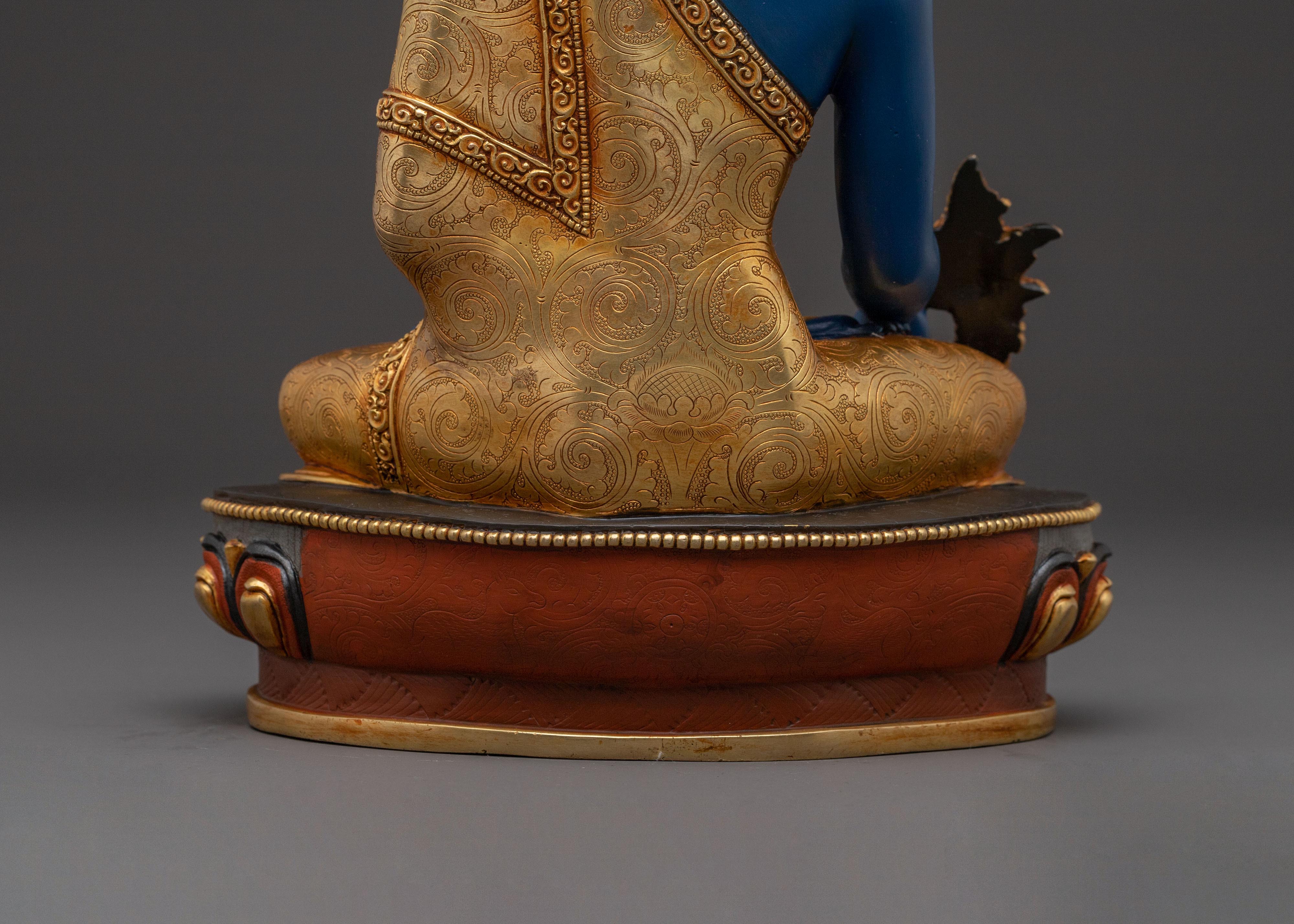 Medicine Buddha Spiritual Statue | Guardian of Health