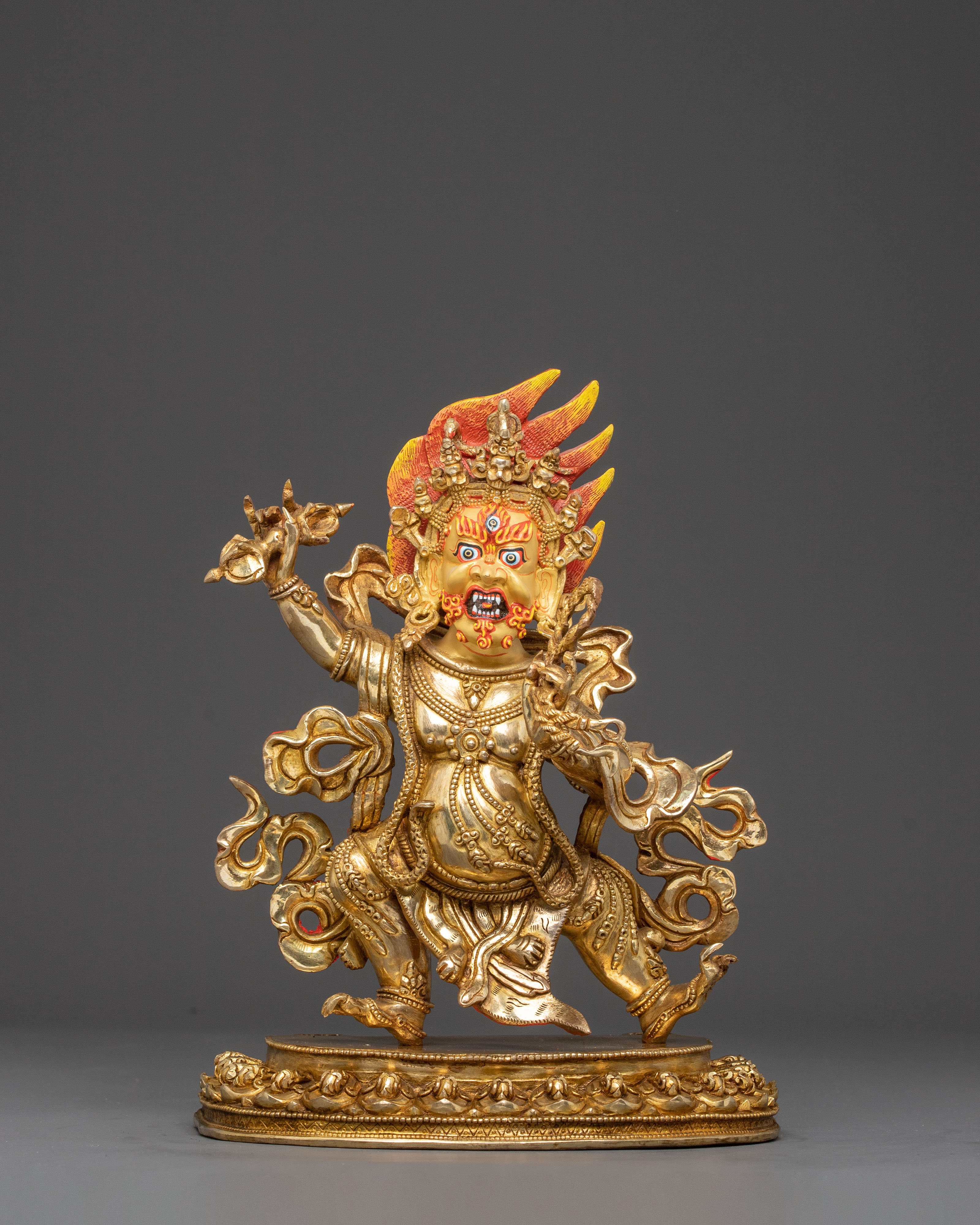 Handmade Statue of Dharma Protector Vajrapani | Wrathful Bodhisattva