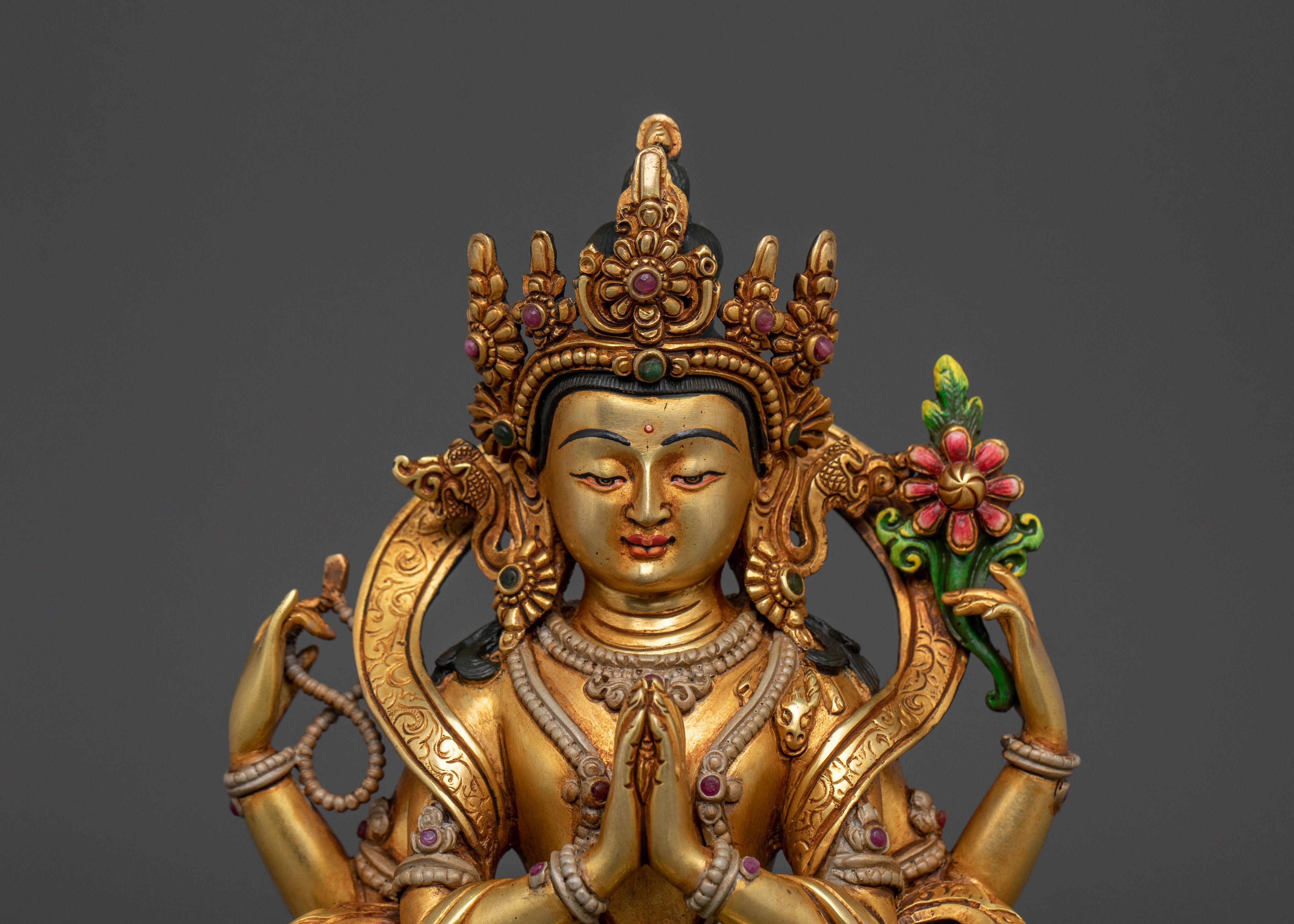 Chenrezig Compassionate Statue | Buddhist Sculpture for Compassion