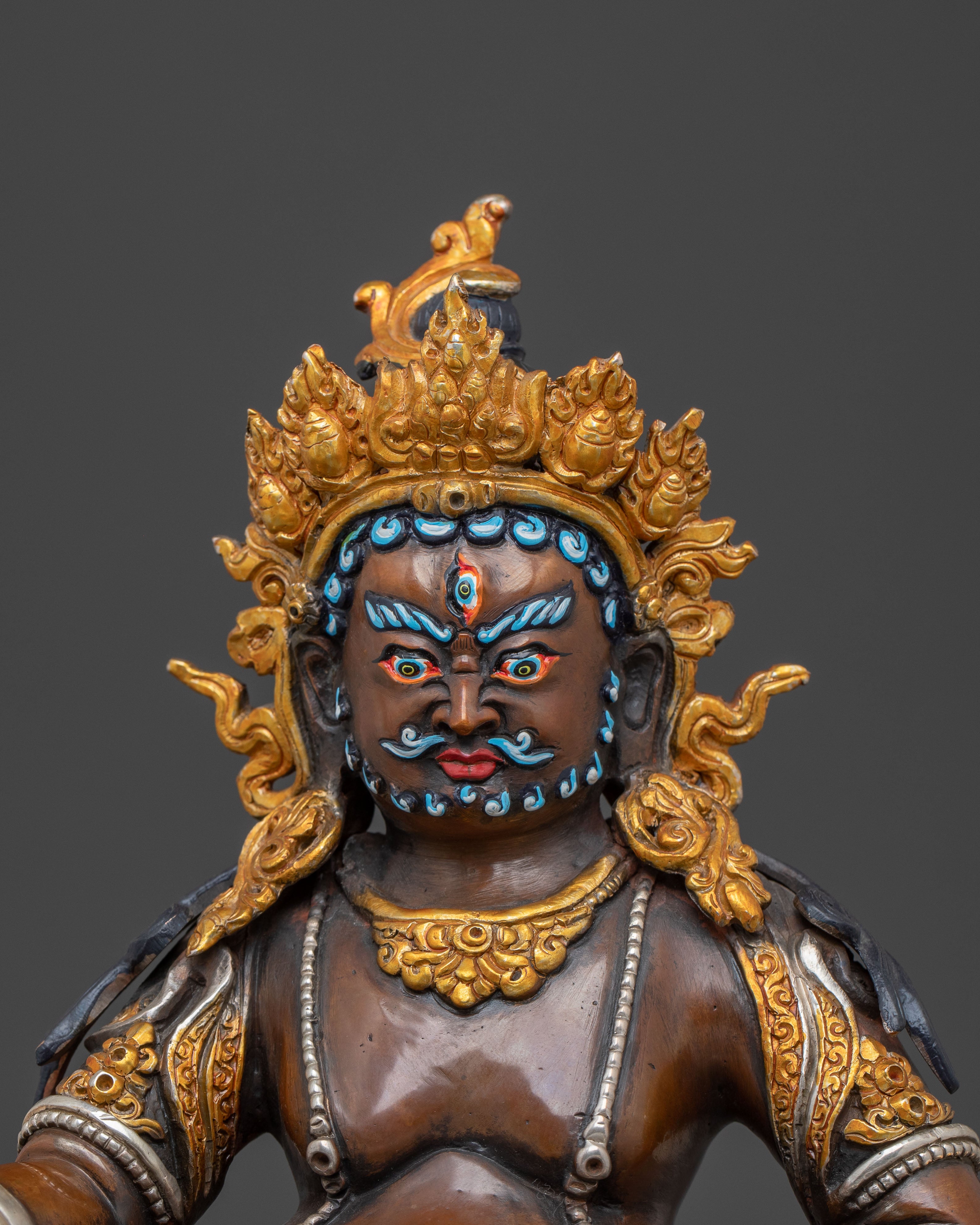 Dzambhala Wealth Guardian Statue | Handcrafted Prosperity Icon