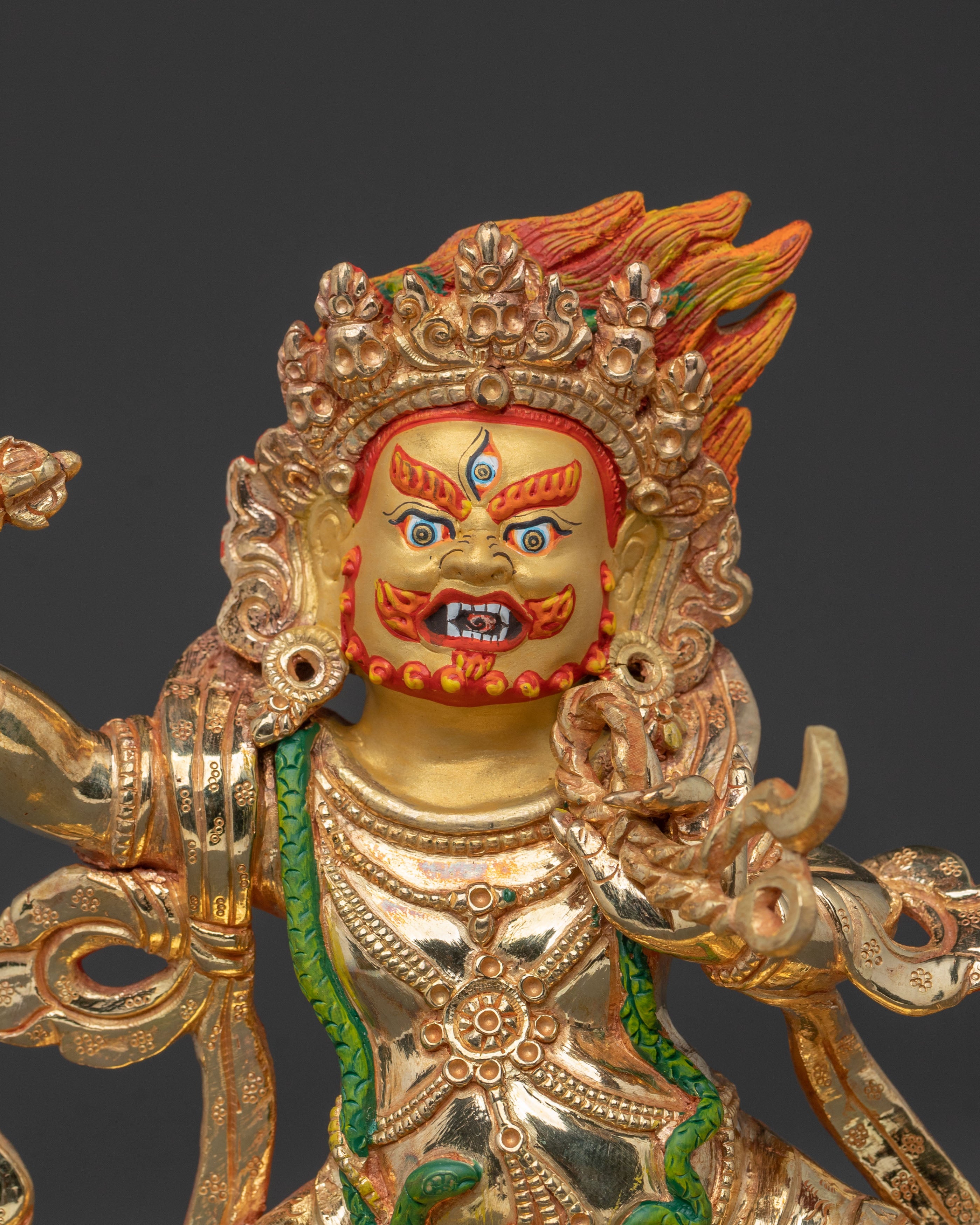 Vajrapani Fierce Statue | Tibetan Buddhist Protector