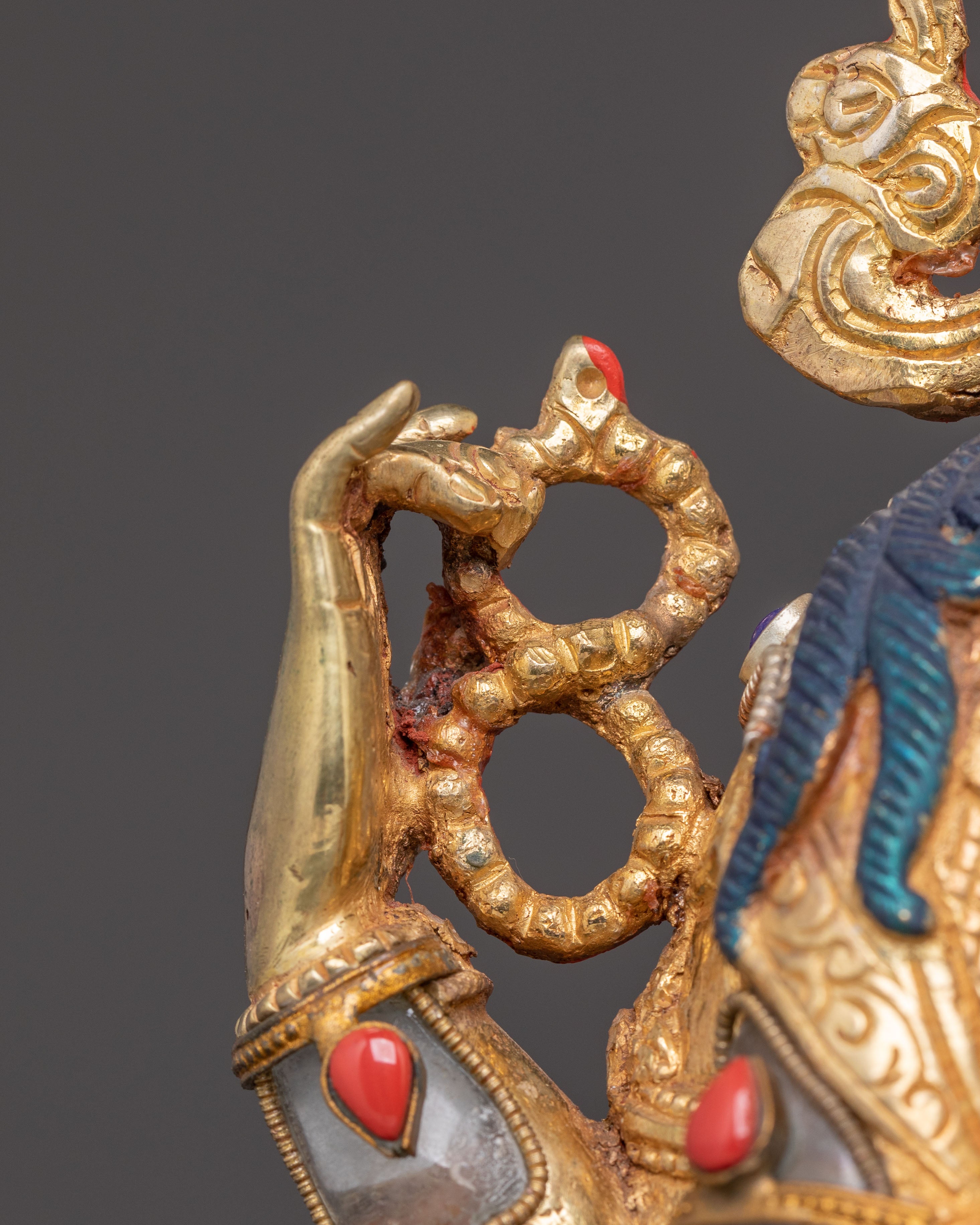 Handmade Chenrezig Statue, Lord of Mercy | Tibetan Buddhist Icon