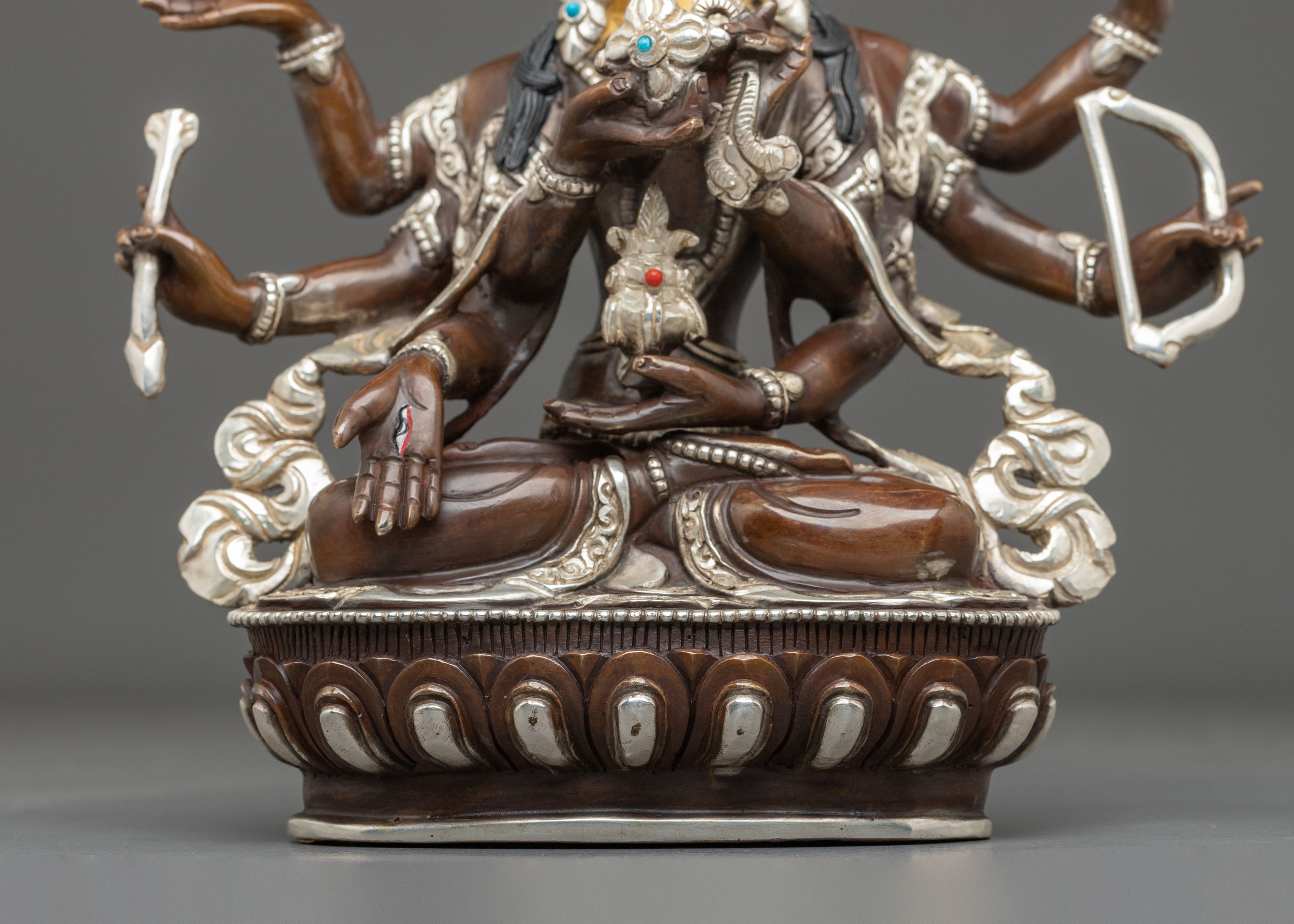 Namgyalma Longevity Blessing Sculpture with Silver Plating