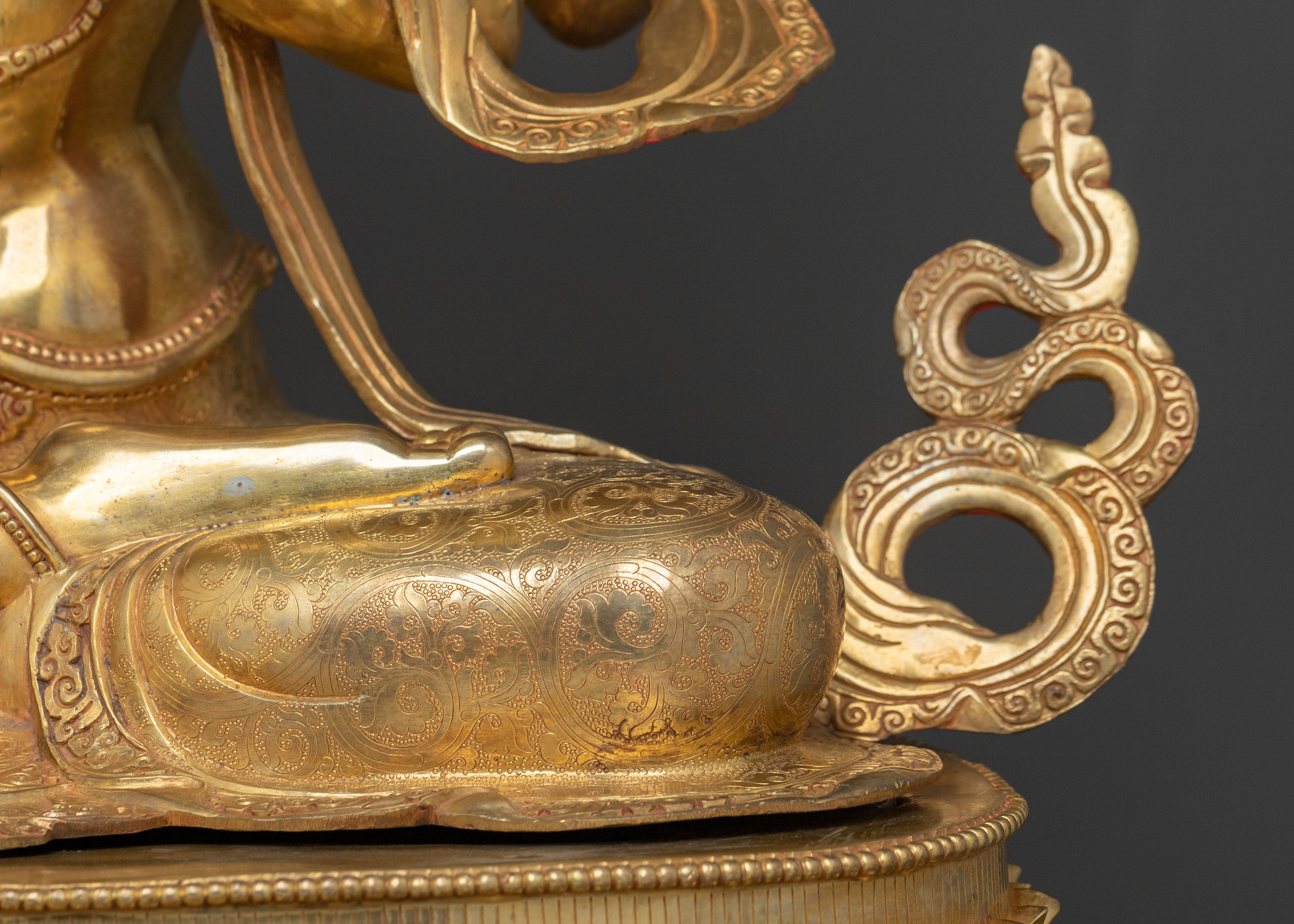 Bodhisattva Compassion Chenrezig Statue with 24K Gold Glided