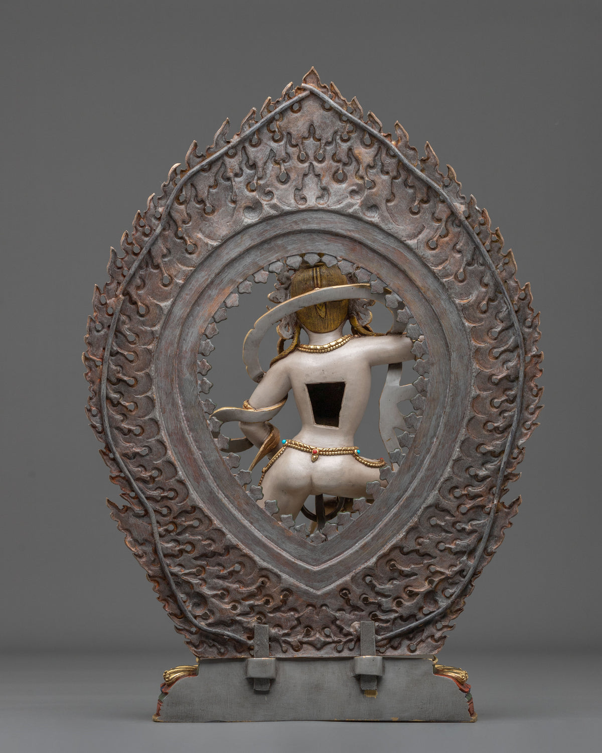 Copper Machig Labdron Statue with Gold and Acrylic Painting | Tantric Wisdom