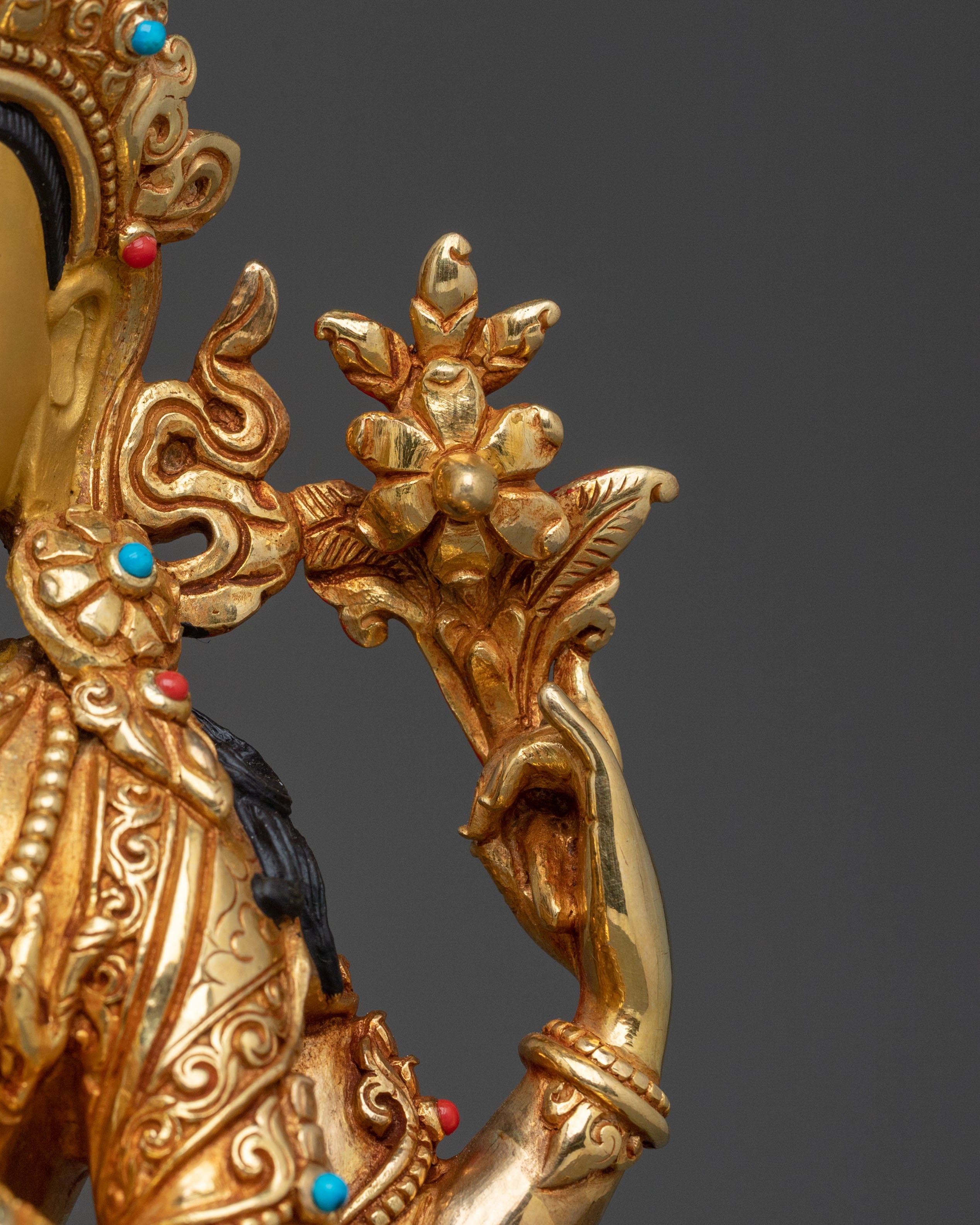Four Armed Chenrezig Divine Sculpture | Made in Nepal