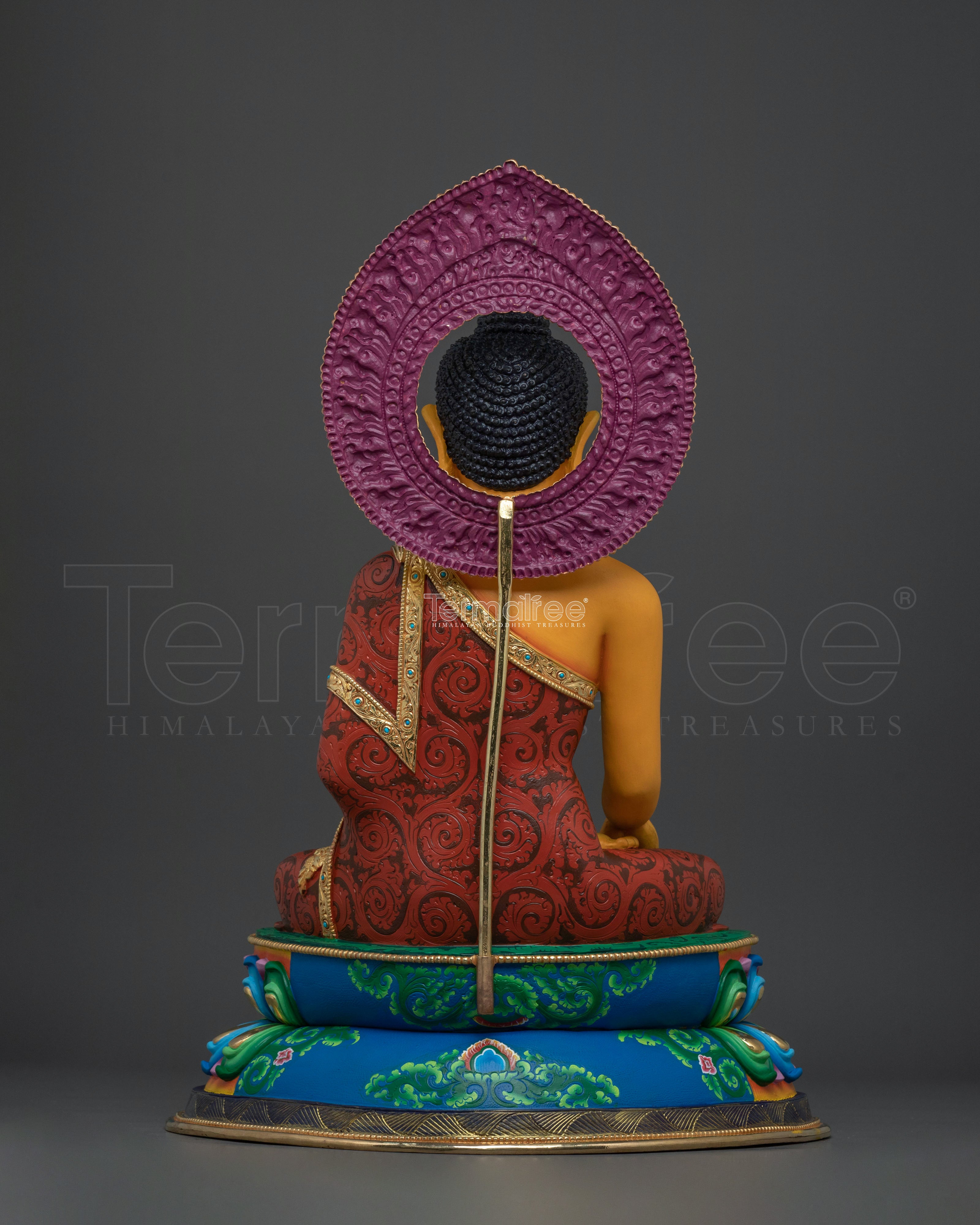 Sacred Statue of Shakyamuni Buddha | 24K Gold Gilded