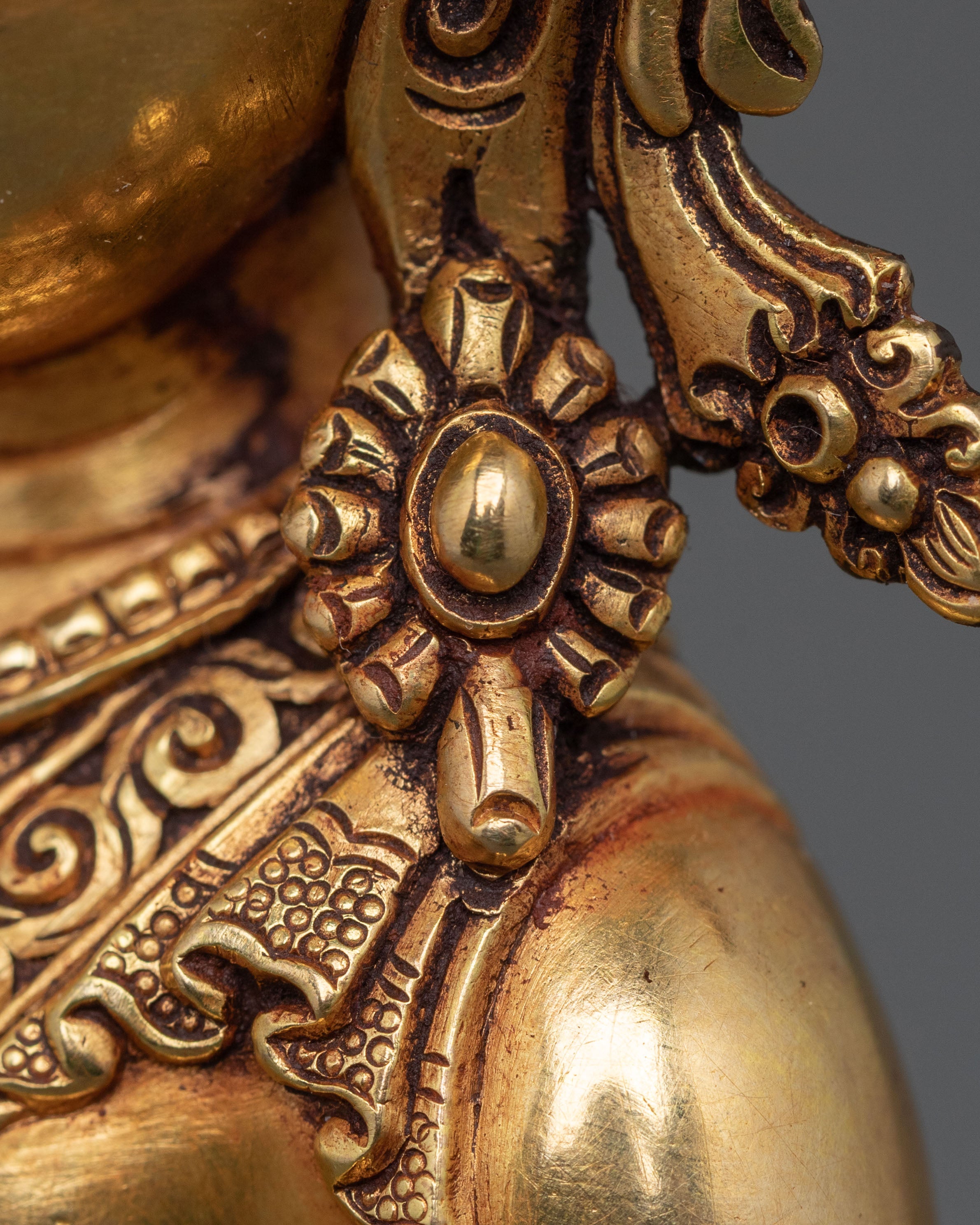 Himalayan Crown Shakyamuni Buddha Rupa | Sacred Altar Sculpture