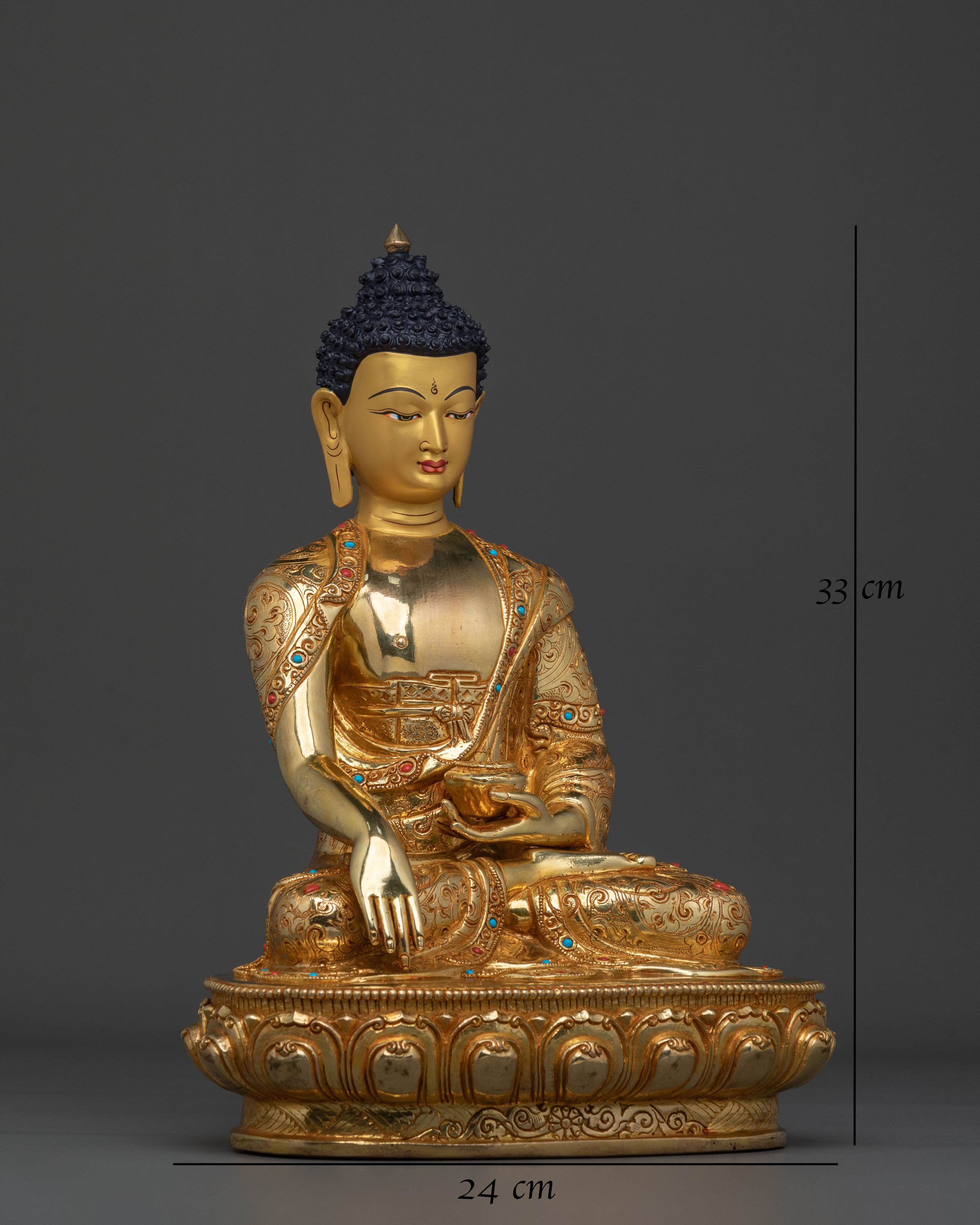 Shakyamuni Buddha Sculpture | Sacred Buddhist Figurine