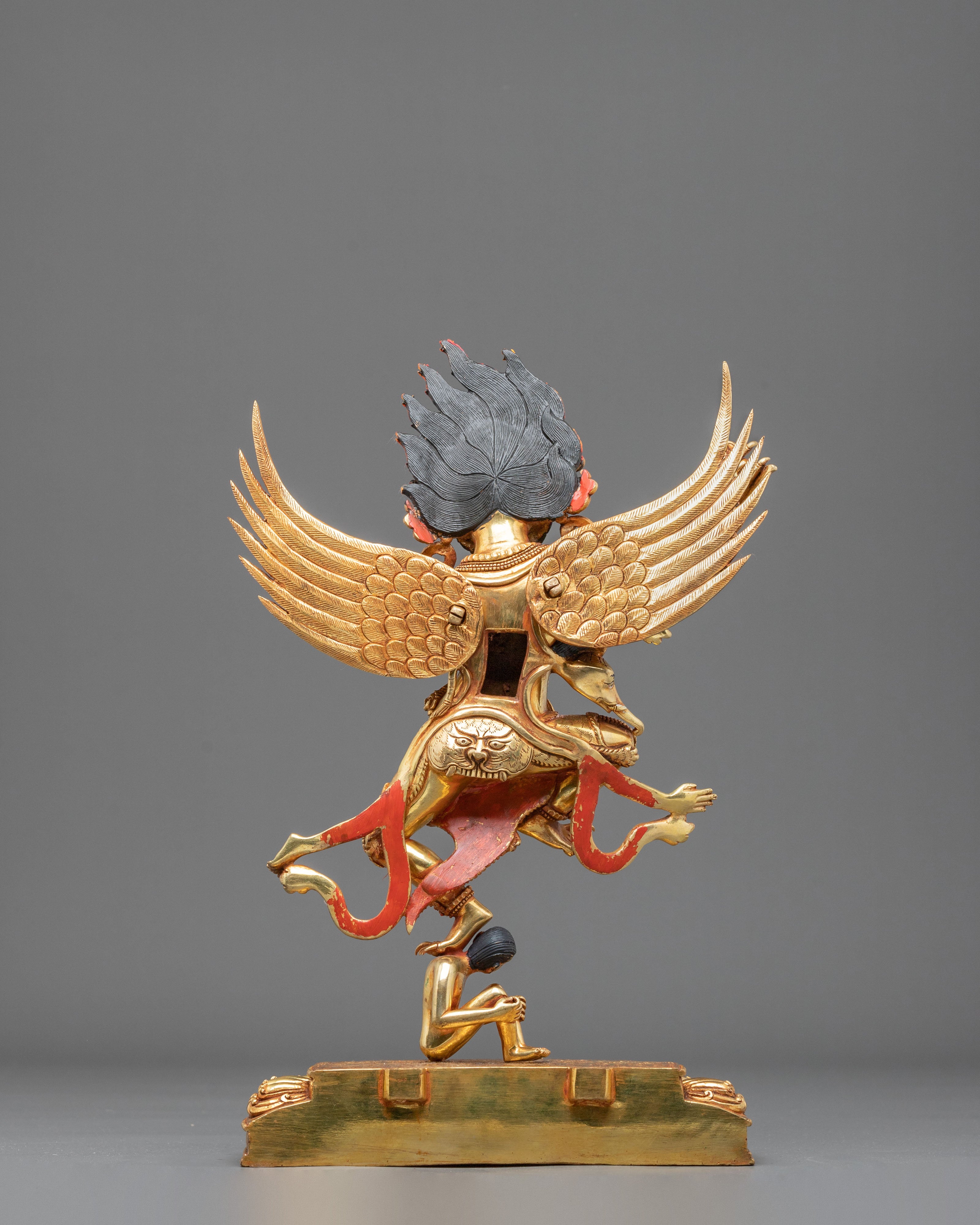 Garuda Spiritual Statue | Handcrafted 24K Gold Gilded Figurine