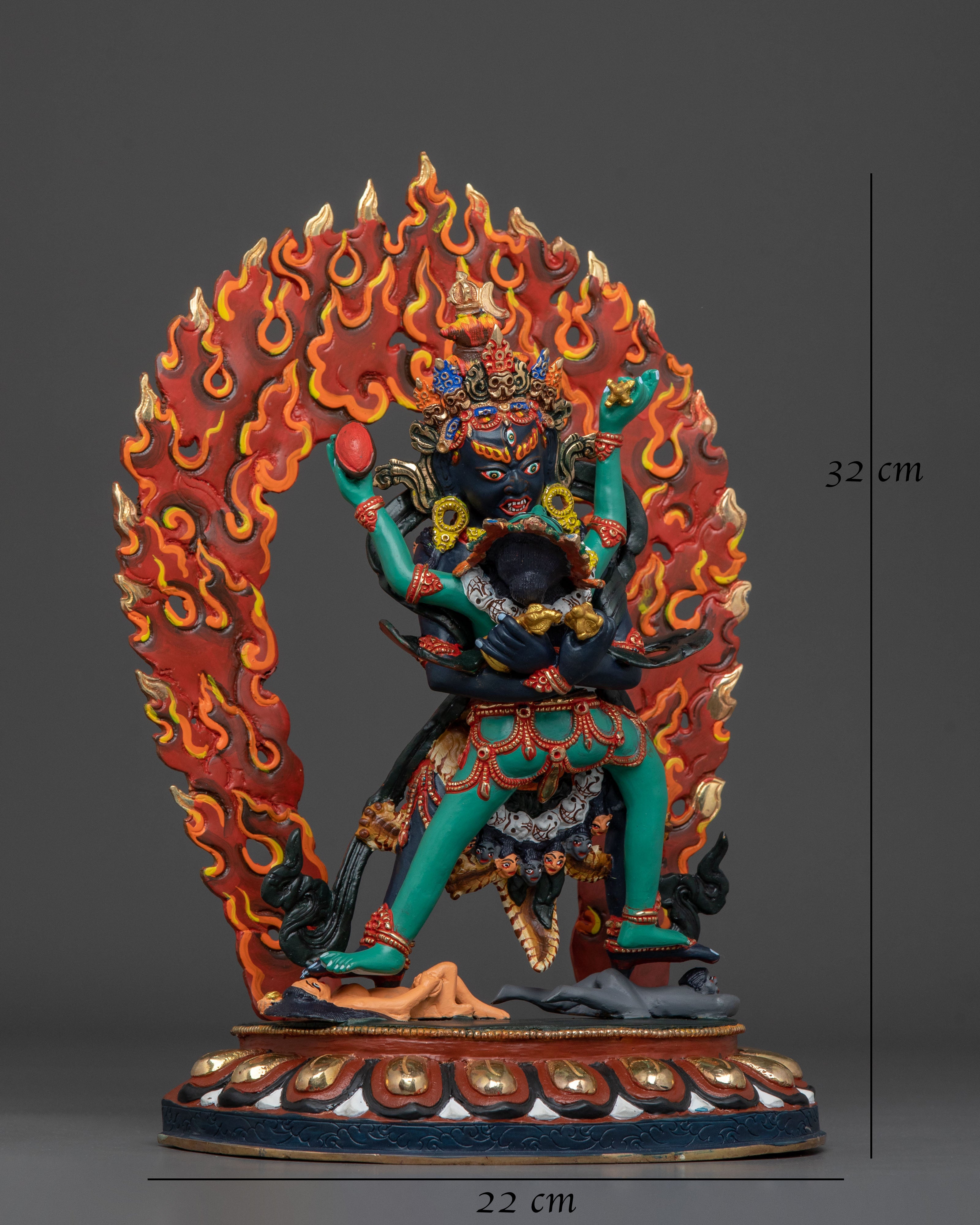 Kalachakra Sacred Sculpture with Consort | Home Decor