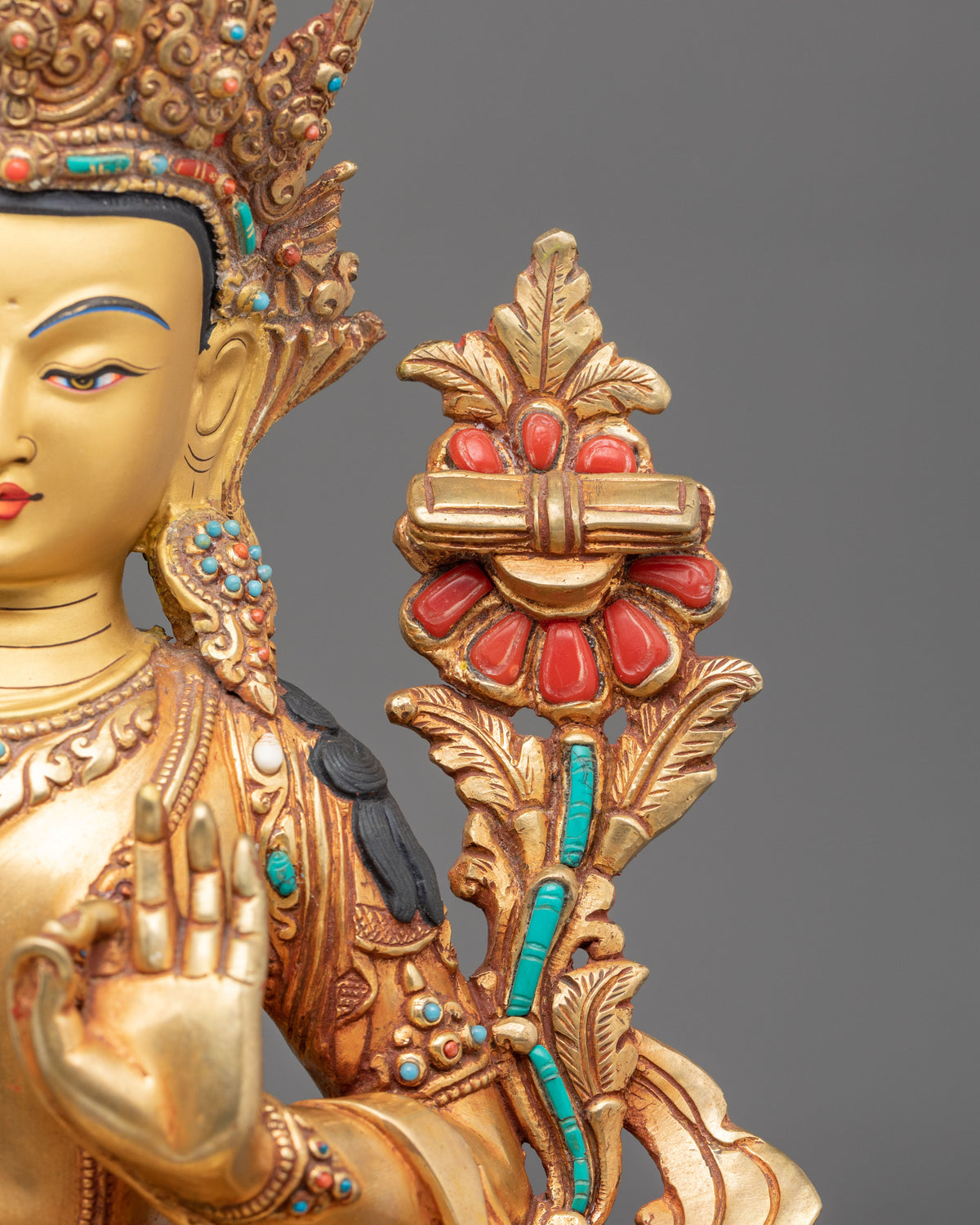 Manjughoṣa Statue | The Radiant Voice of Wisdom