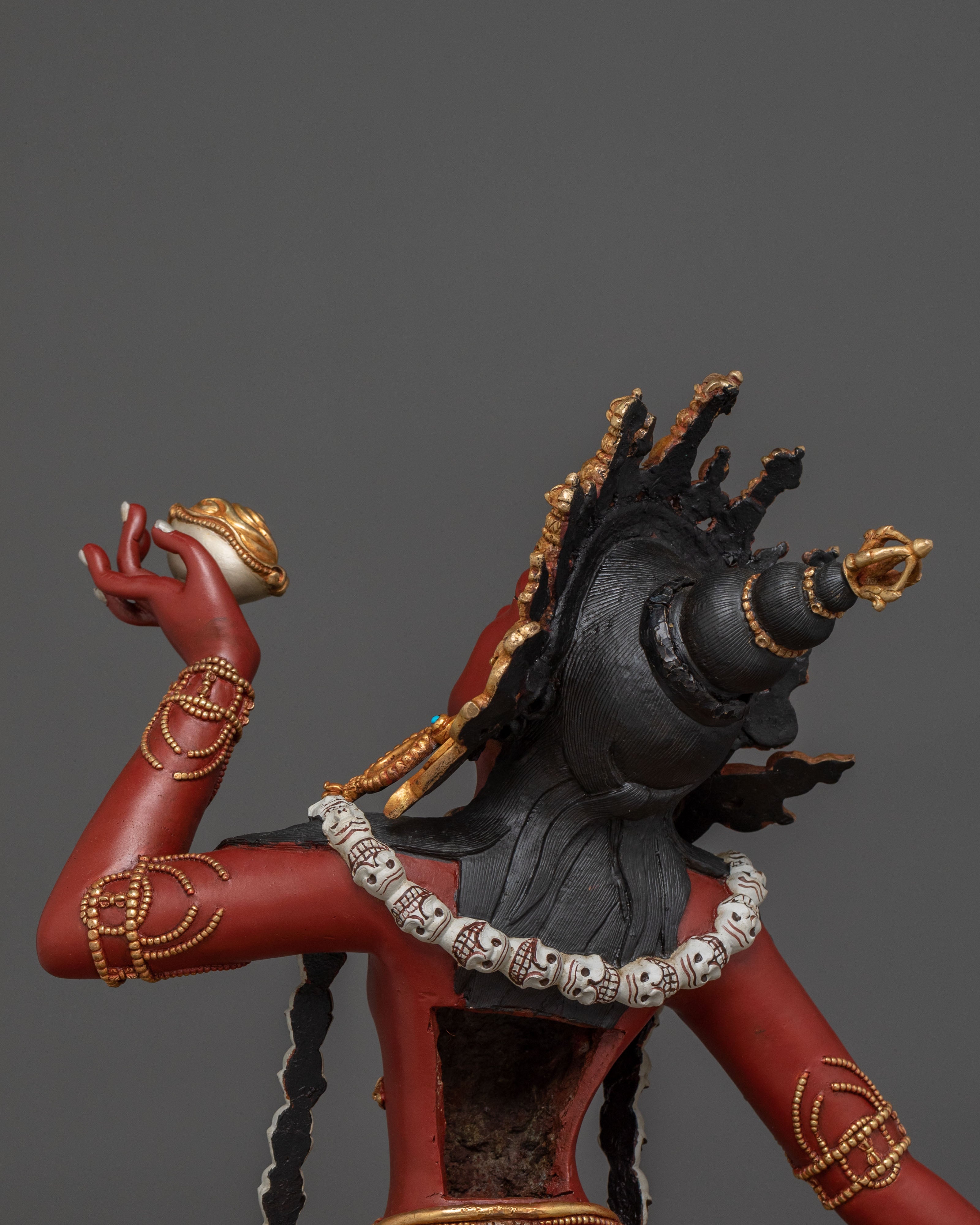 Handcrafted Wrathful Vajrayogini Statue | Tibetan Buddhist Dakini Sculpture
