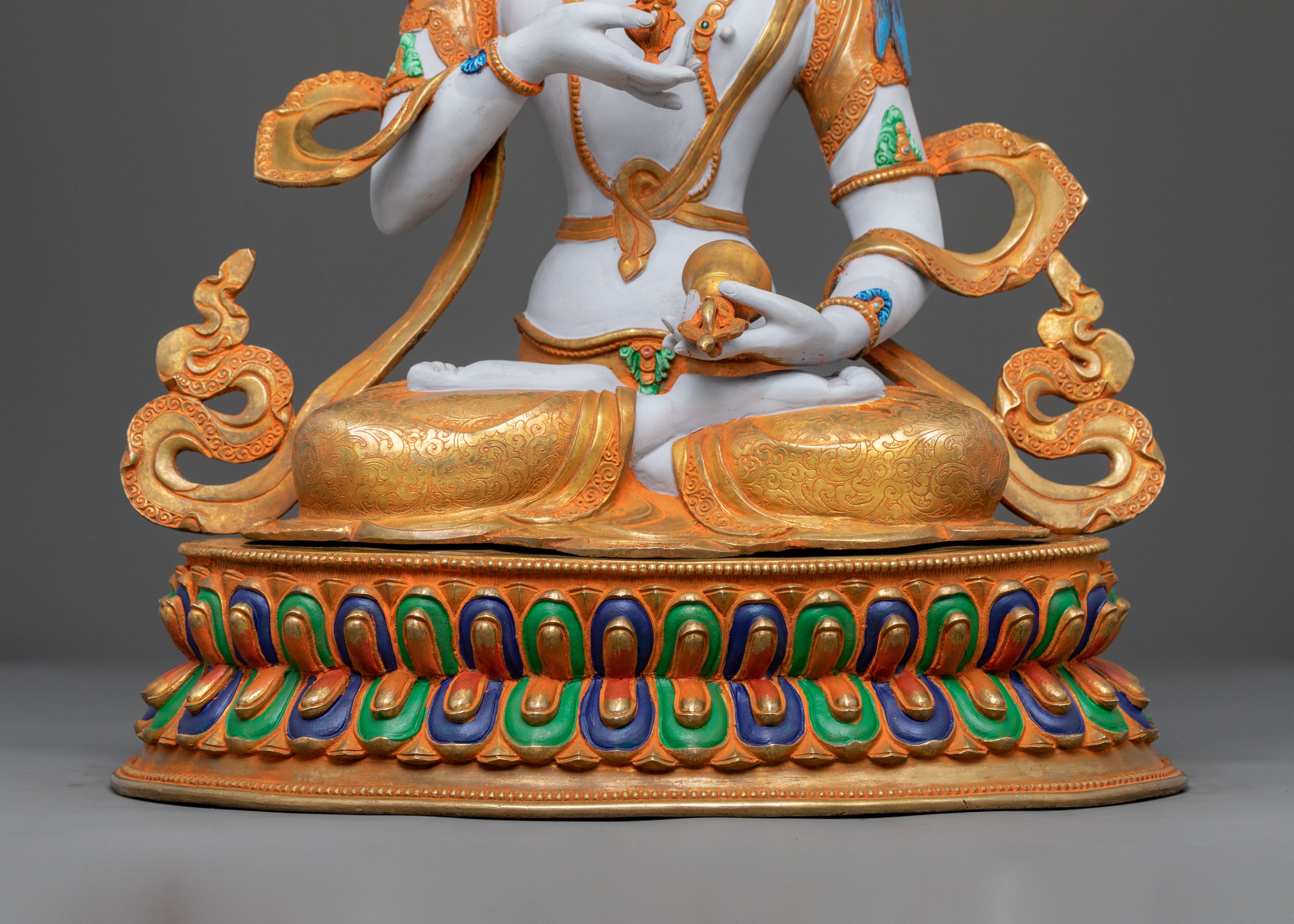 dorje sempa spiritual statue | Radiant Gold Gilded Perfection