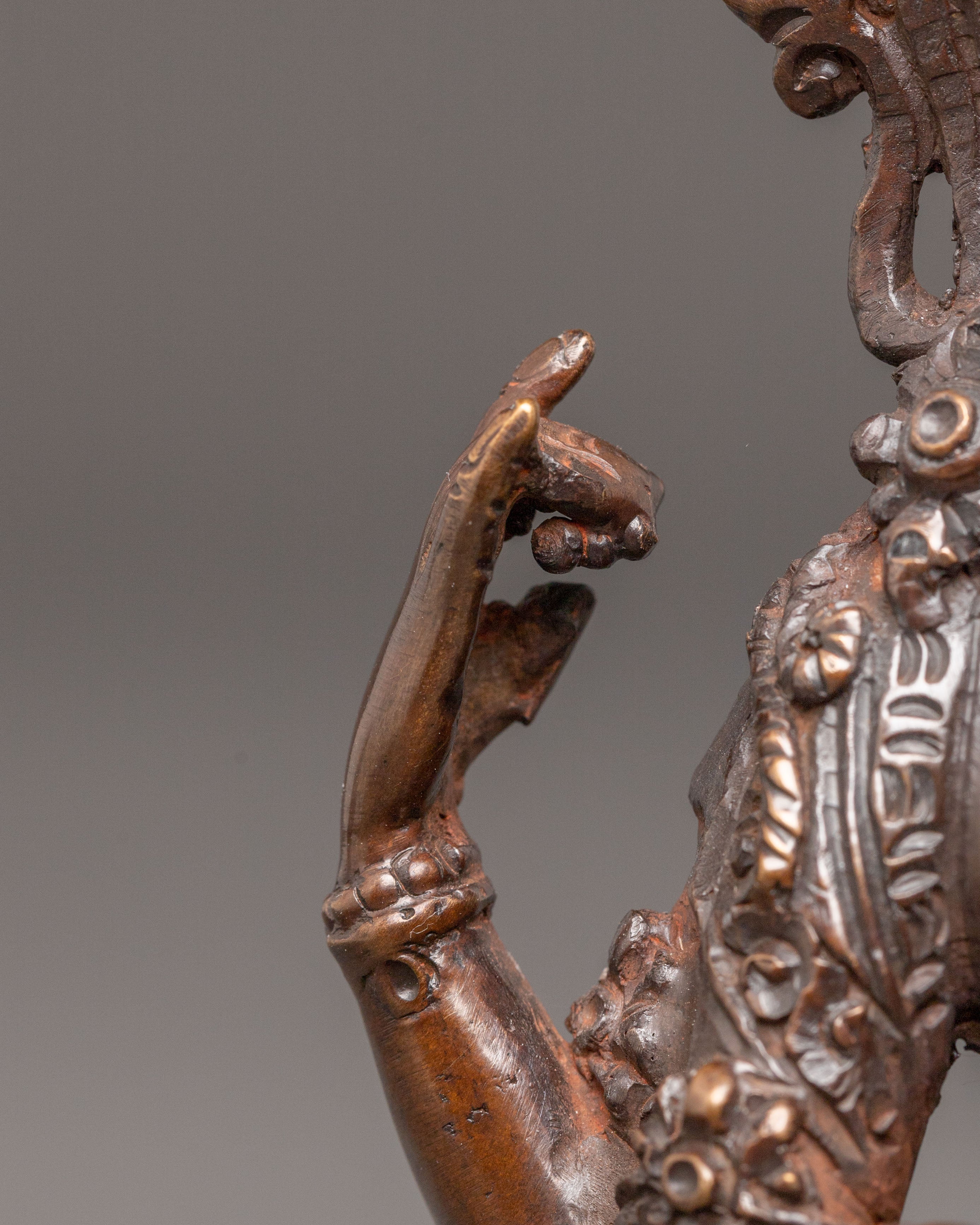 Handmade Golden Statue of Compassion Chenrezig | Avalokiteshvara - Bodhisattva of Compassion