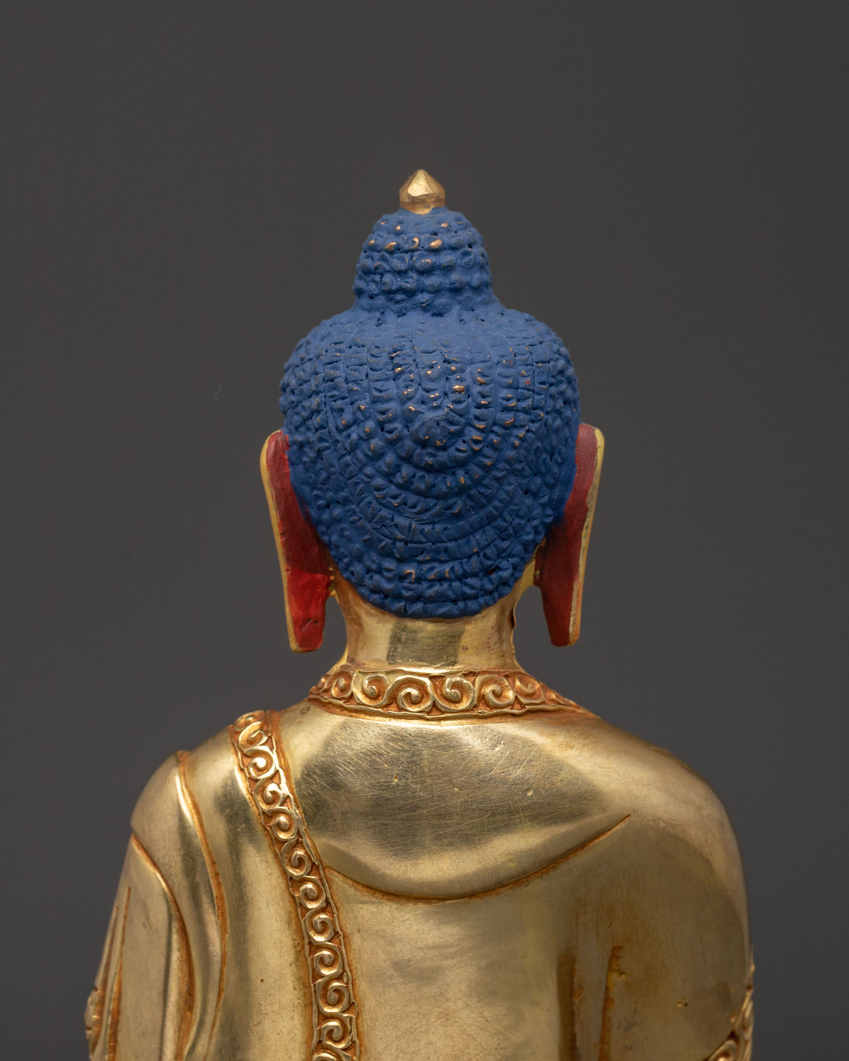 Shakyamuni Buddha Statue | 24K Gold Gilded