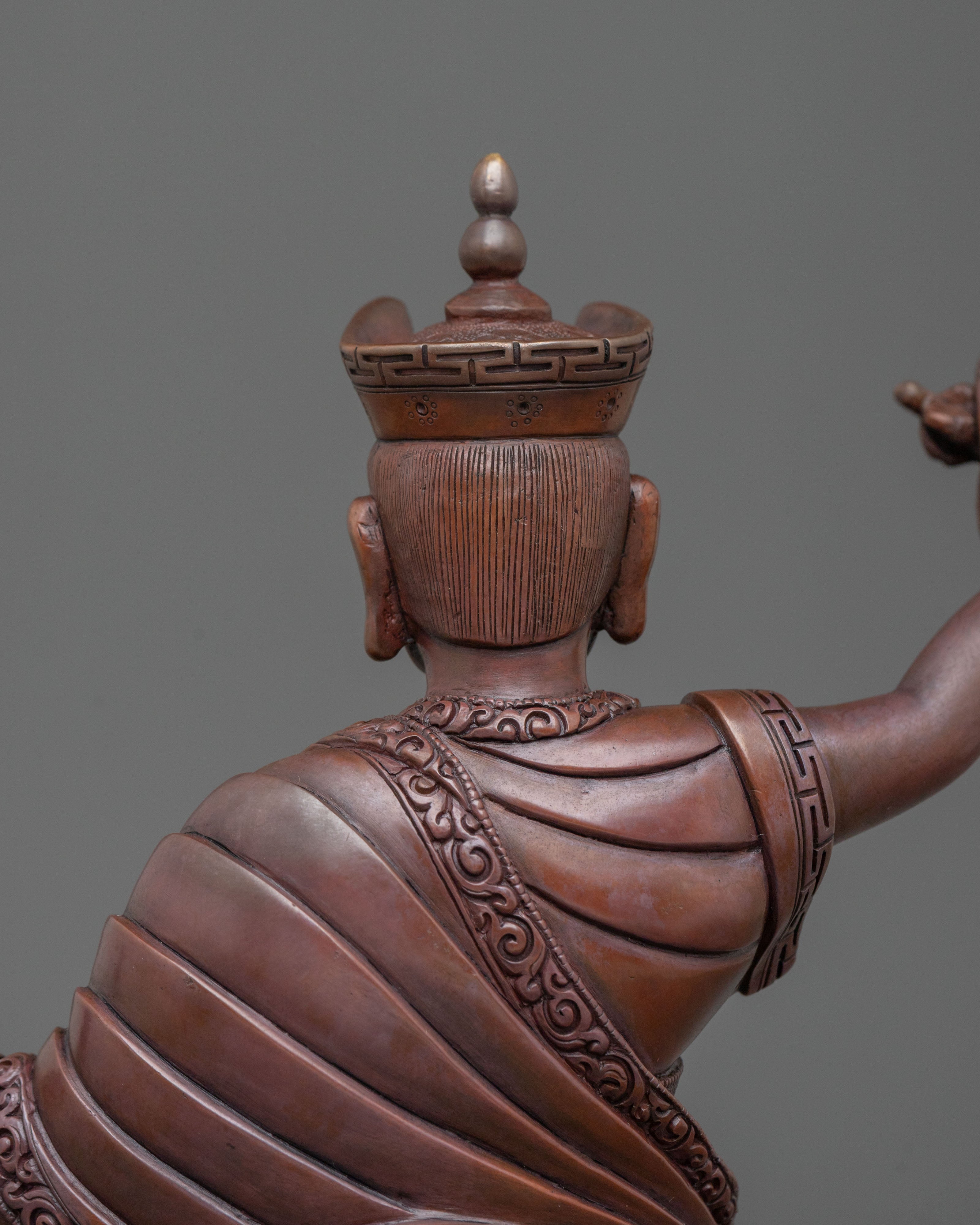 Karma Pakshi Handcrafted Statue: Second Karmapa of the Kagyu Lineage