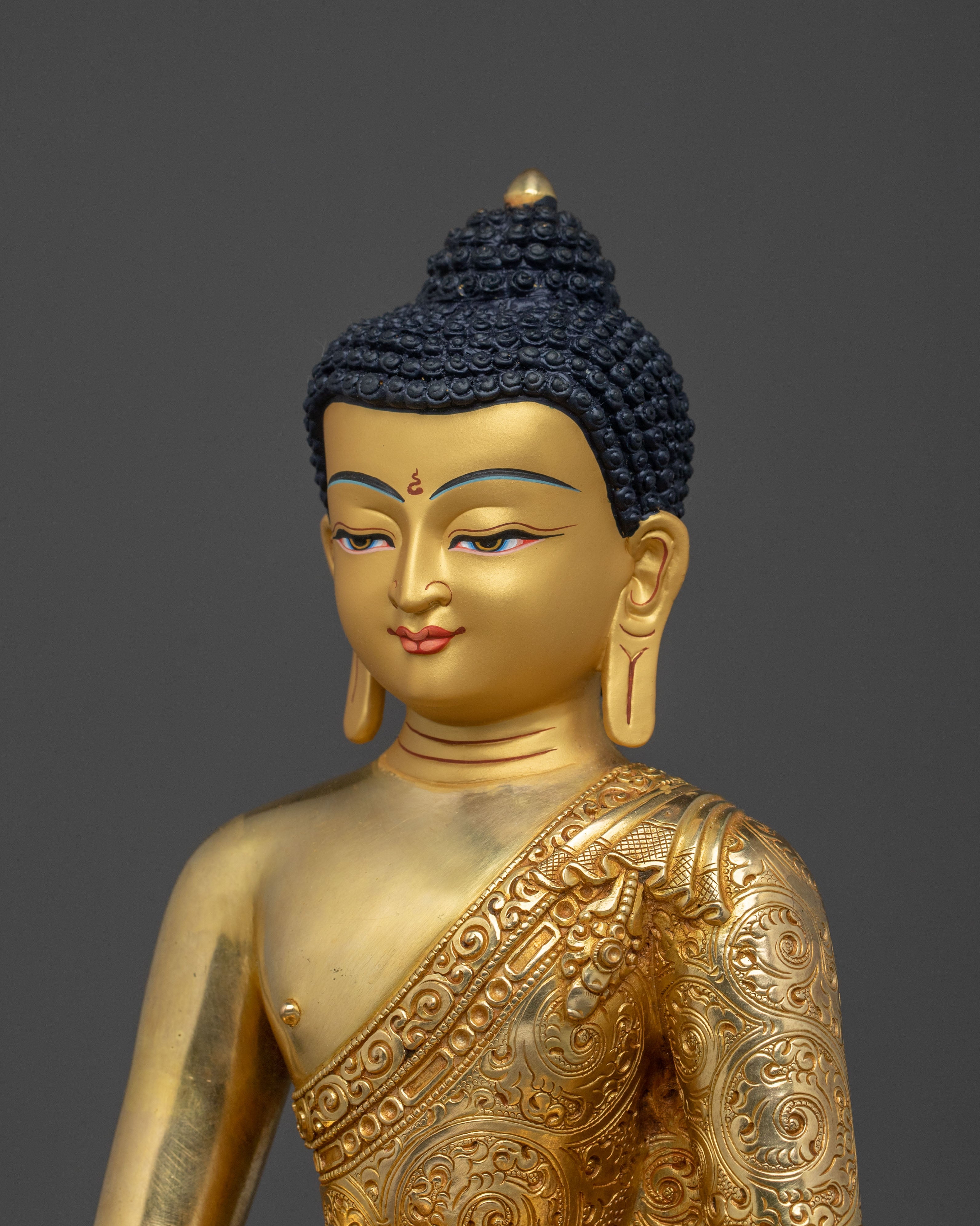 Tibetan Sacred Shakyamuni Buddha Statue | Sacred Altar Decor