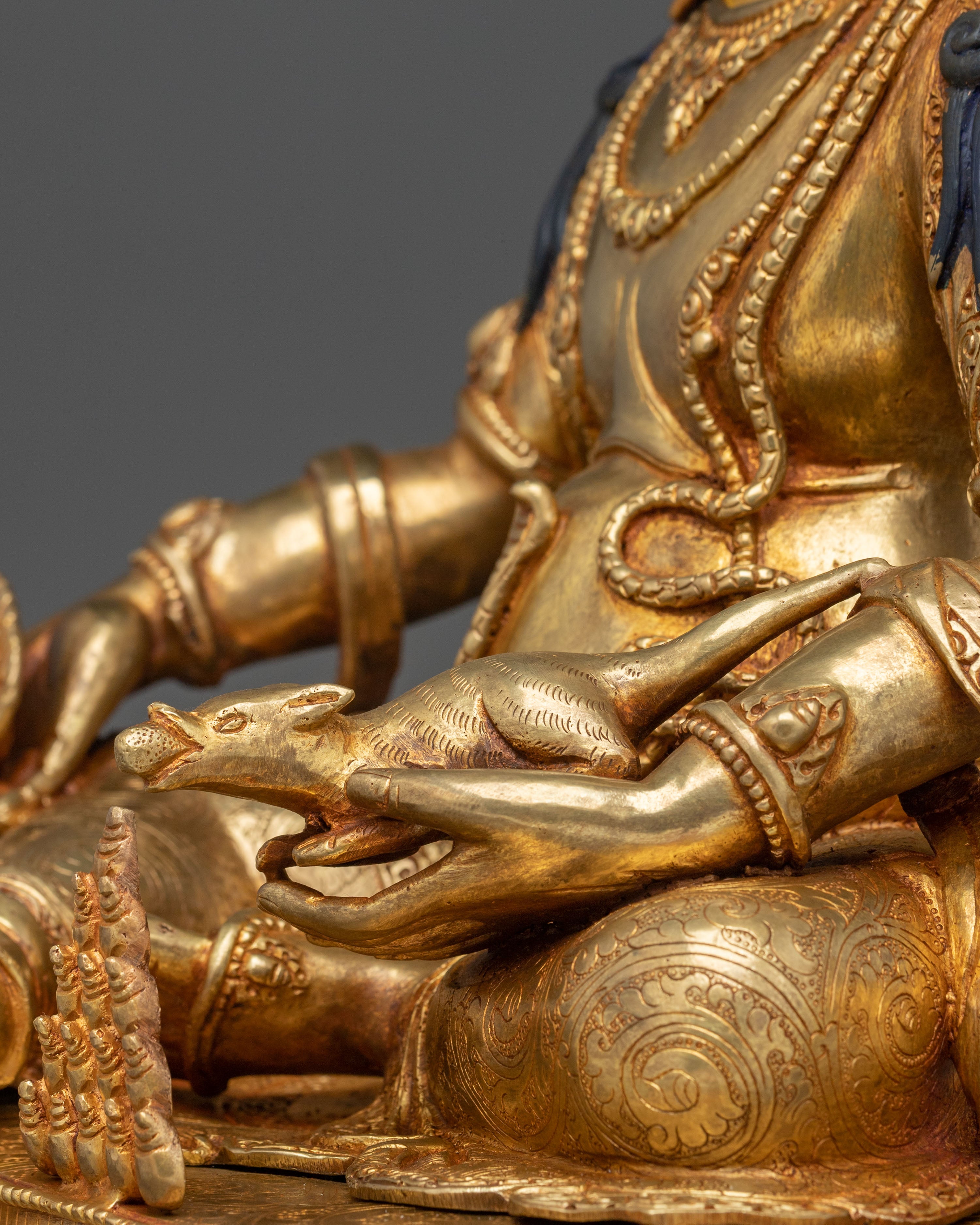 Tibetan Wealth God Dzambhala Sculpture | Representing Abundance