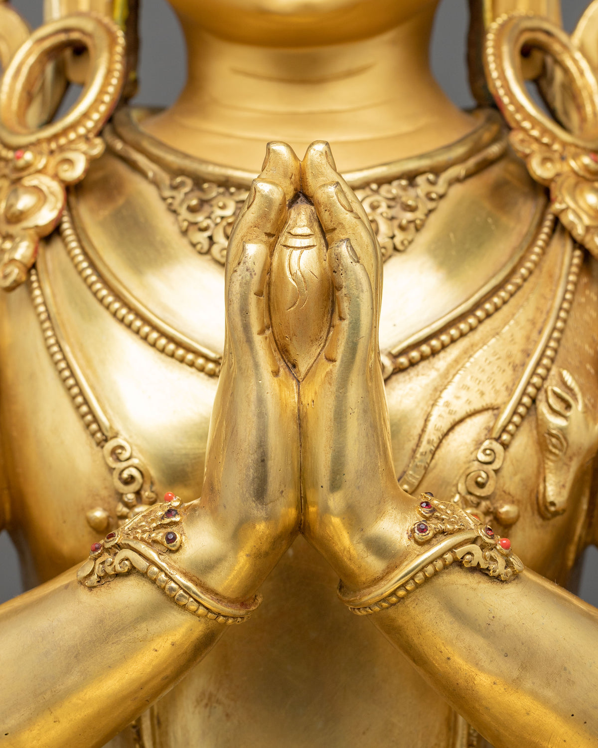 Chenrezig 24K Gold Gilded Figurine | Compassionated One