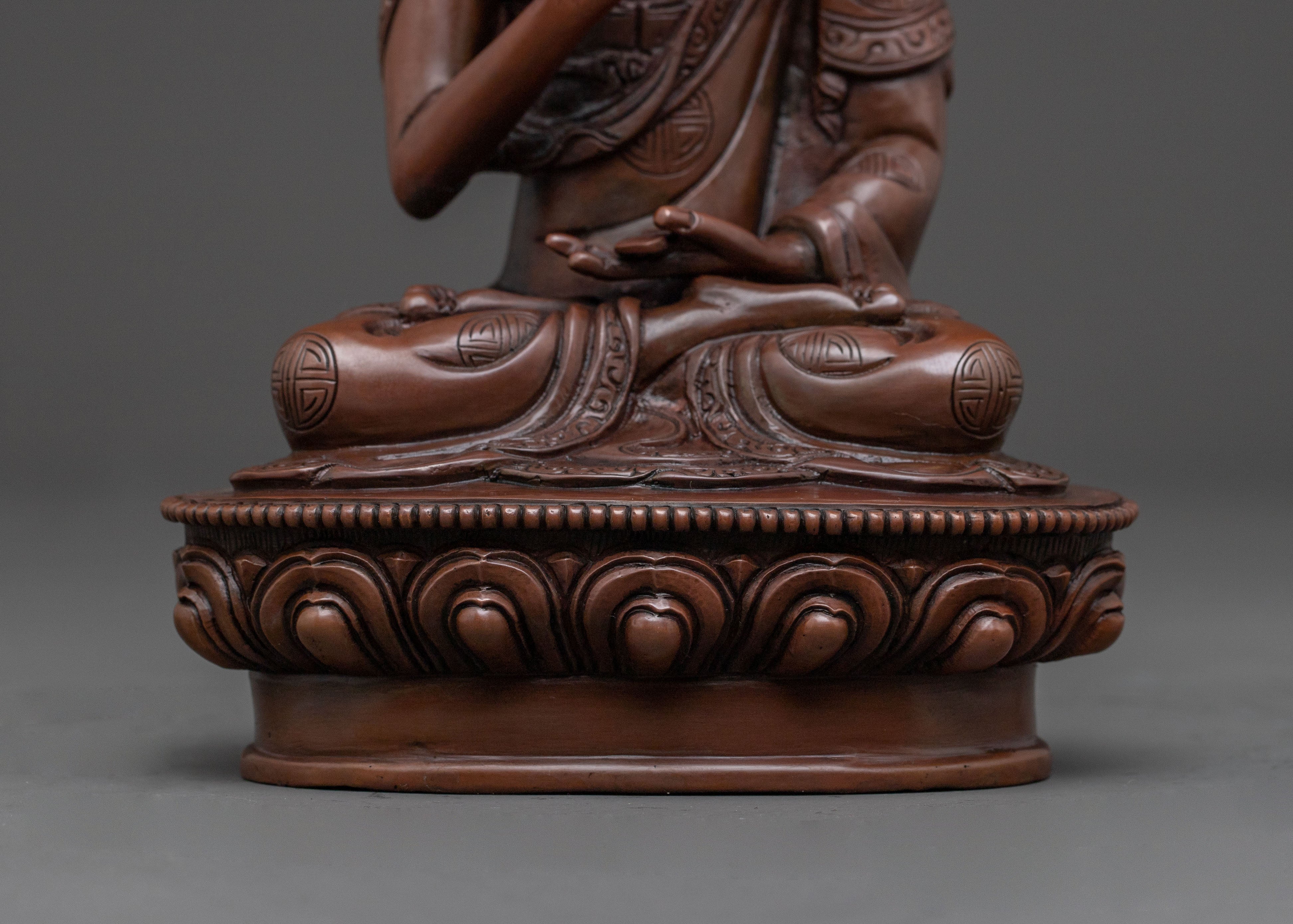 Tsongkhapa with Disciples Handcrafted Statue |  Home Decor
