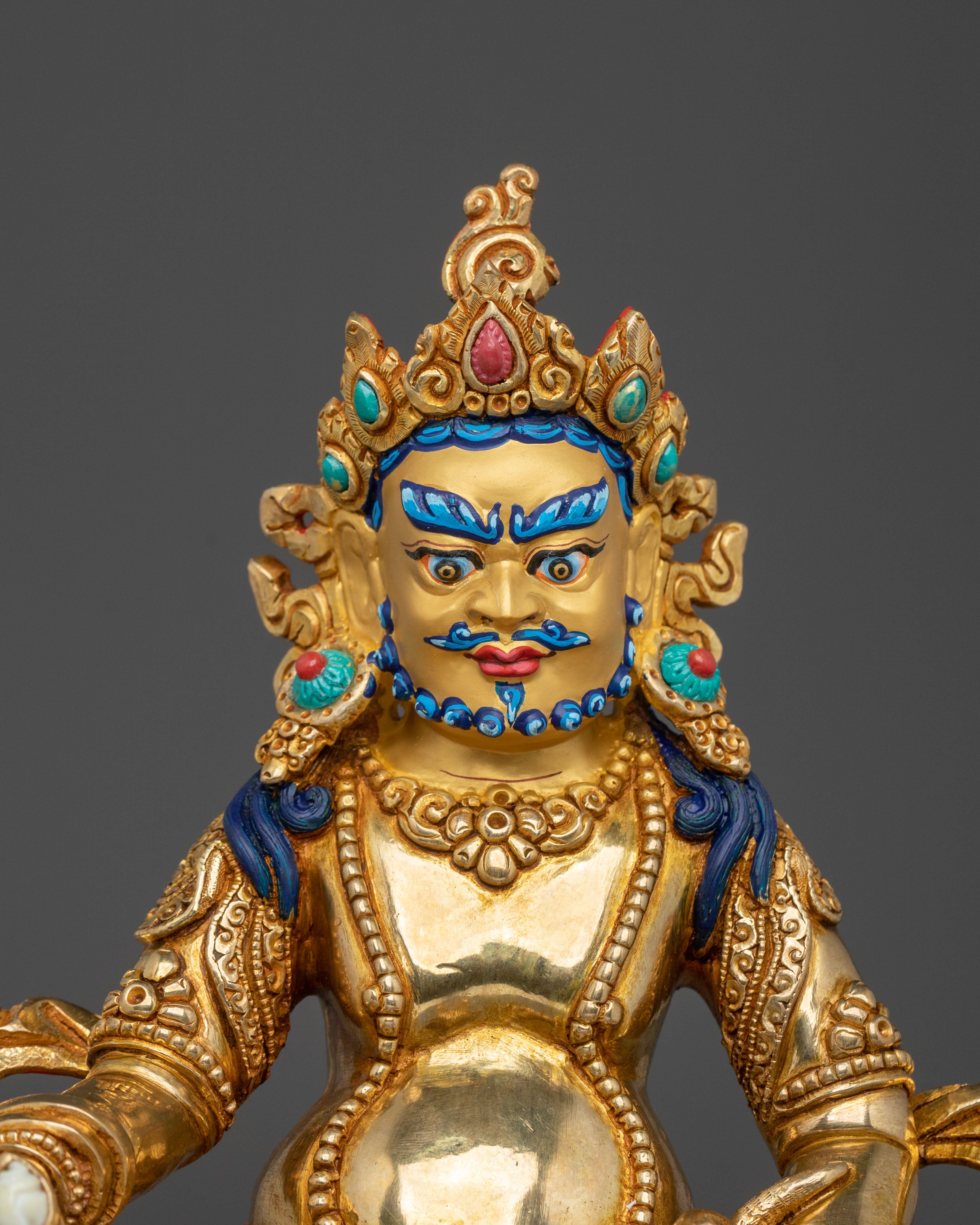 Tibetan Deity Dzambhala Figurine | God of Wealth