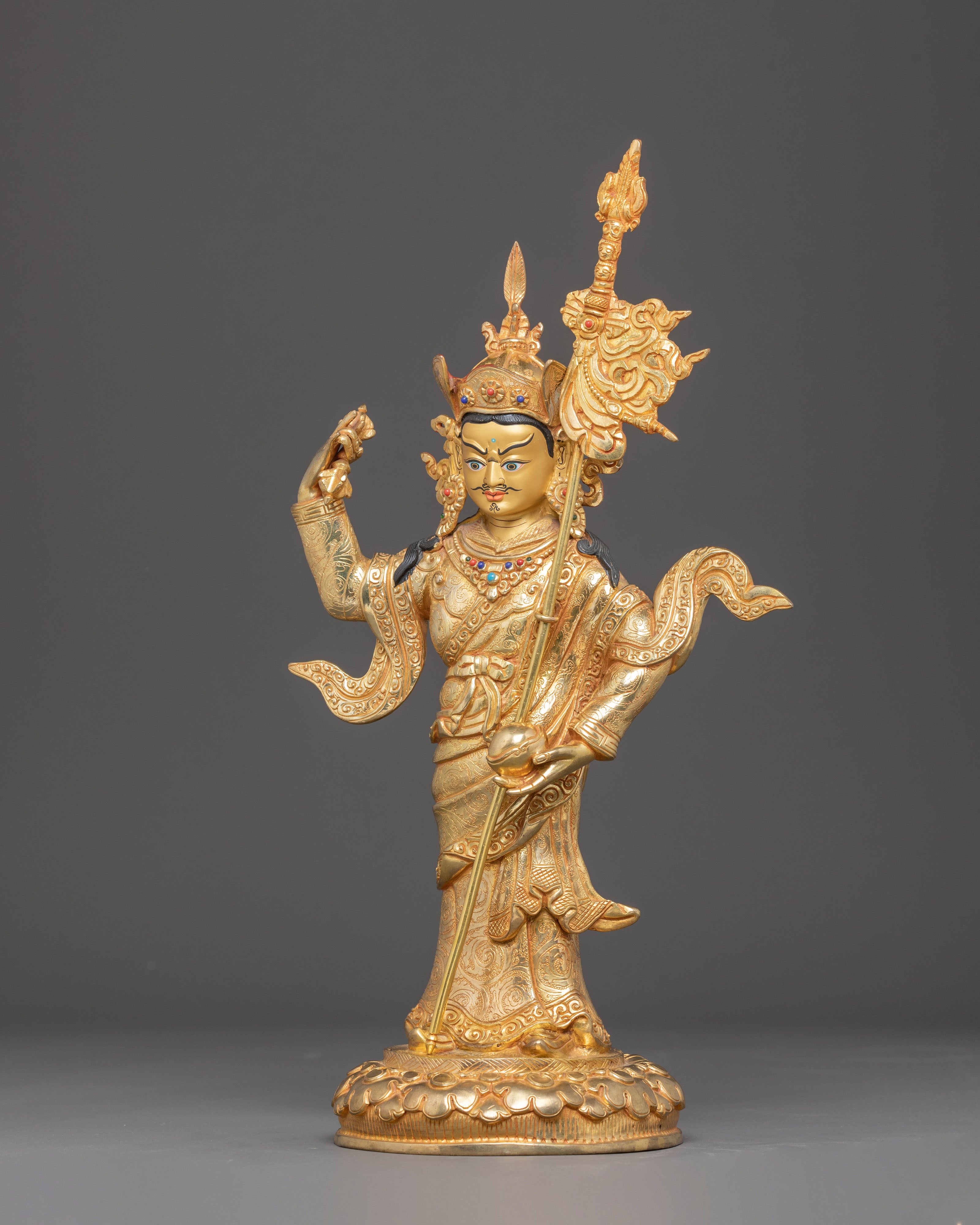 Handcrafted Sculpture of Standing Guru Rinpoche