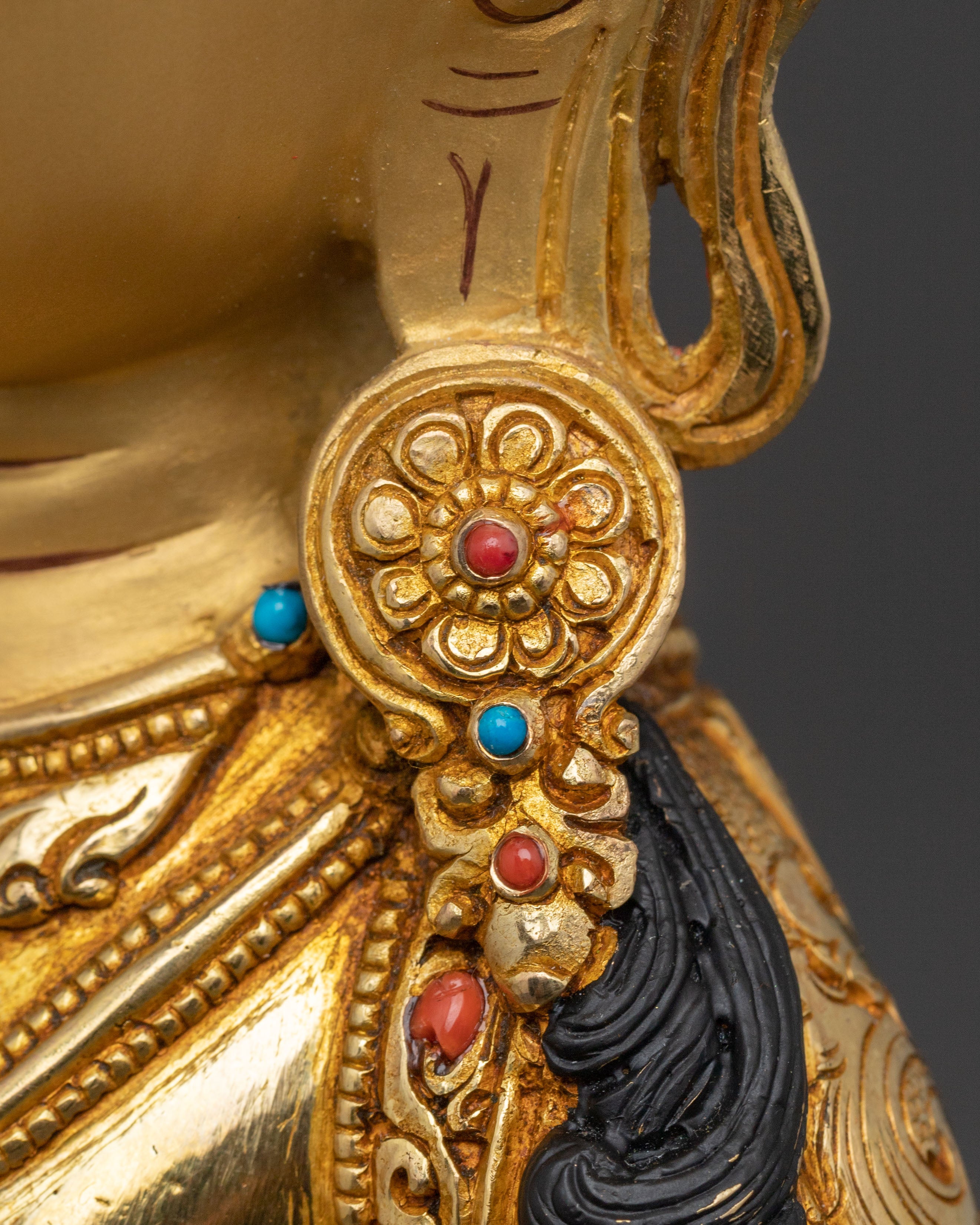 24K Gilded Vajrasattva Bodhisattva Wisdom Statue