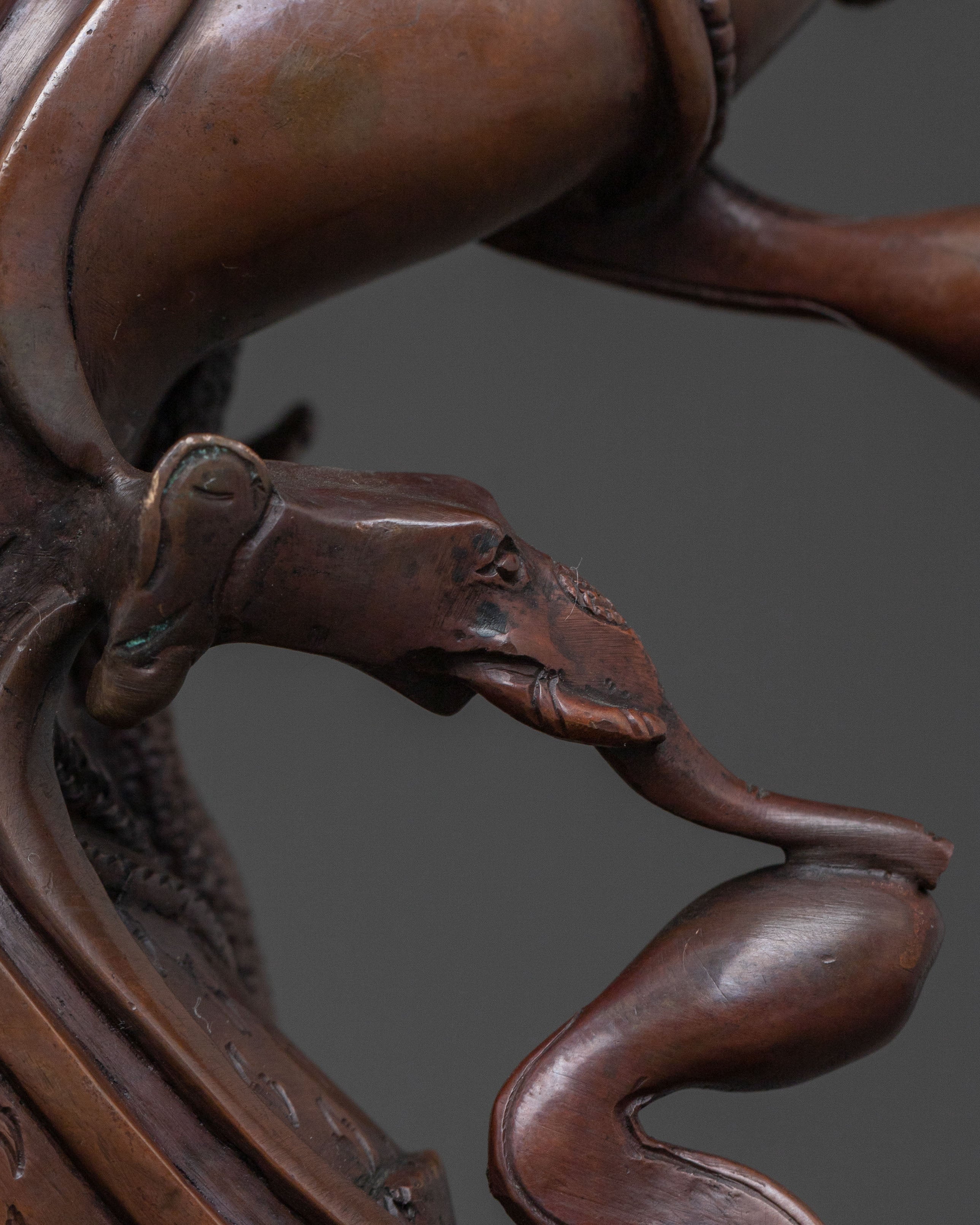 Dandapani Sacred Statue | Oxidized Copper Body