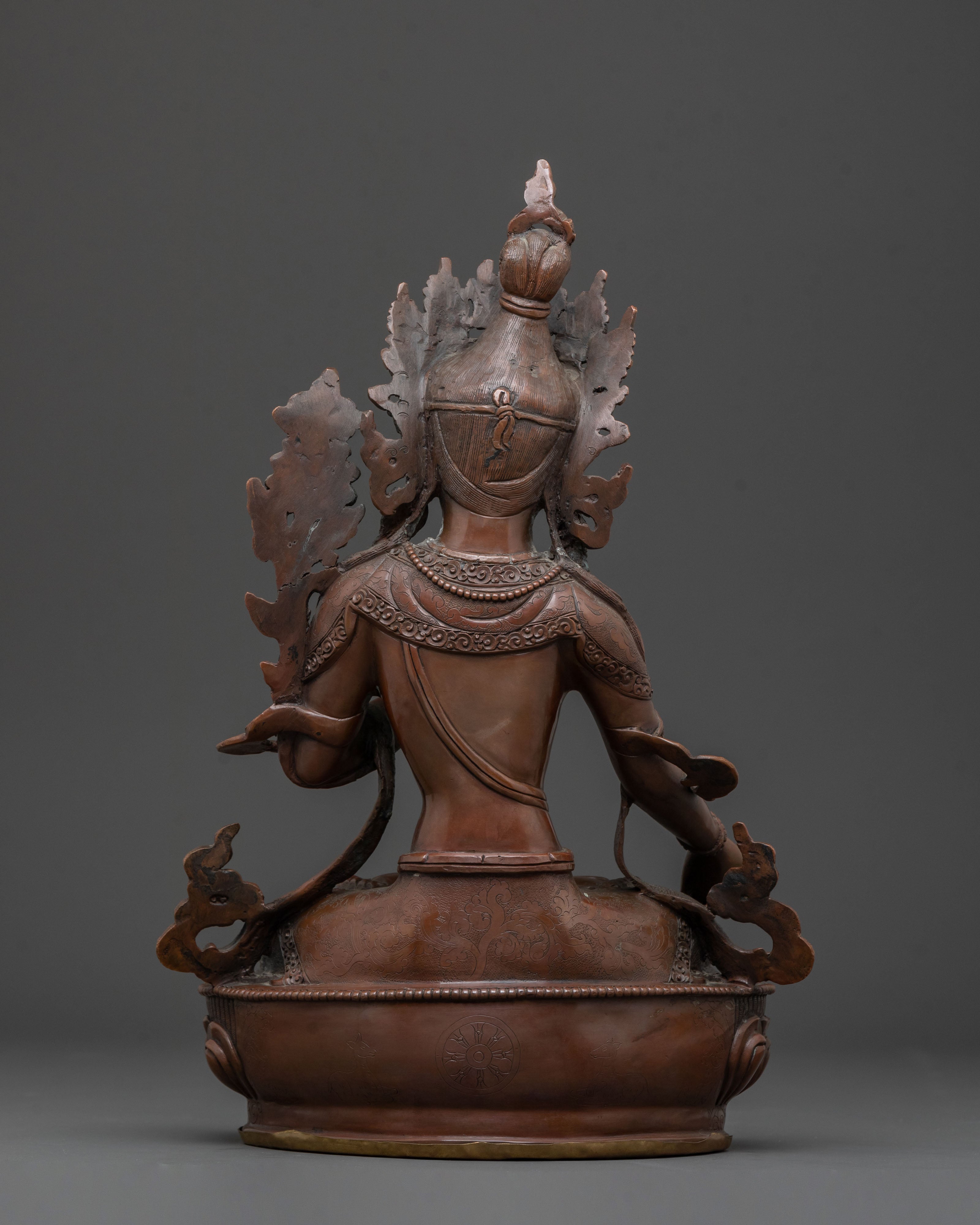 White Tara Copper Statue for Spiritual Decor | Traditional Sculpture